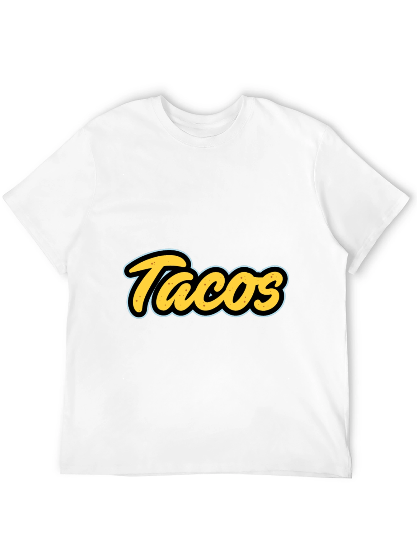 Tacos Graphic T-Shirt - Black Casual