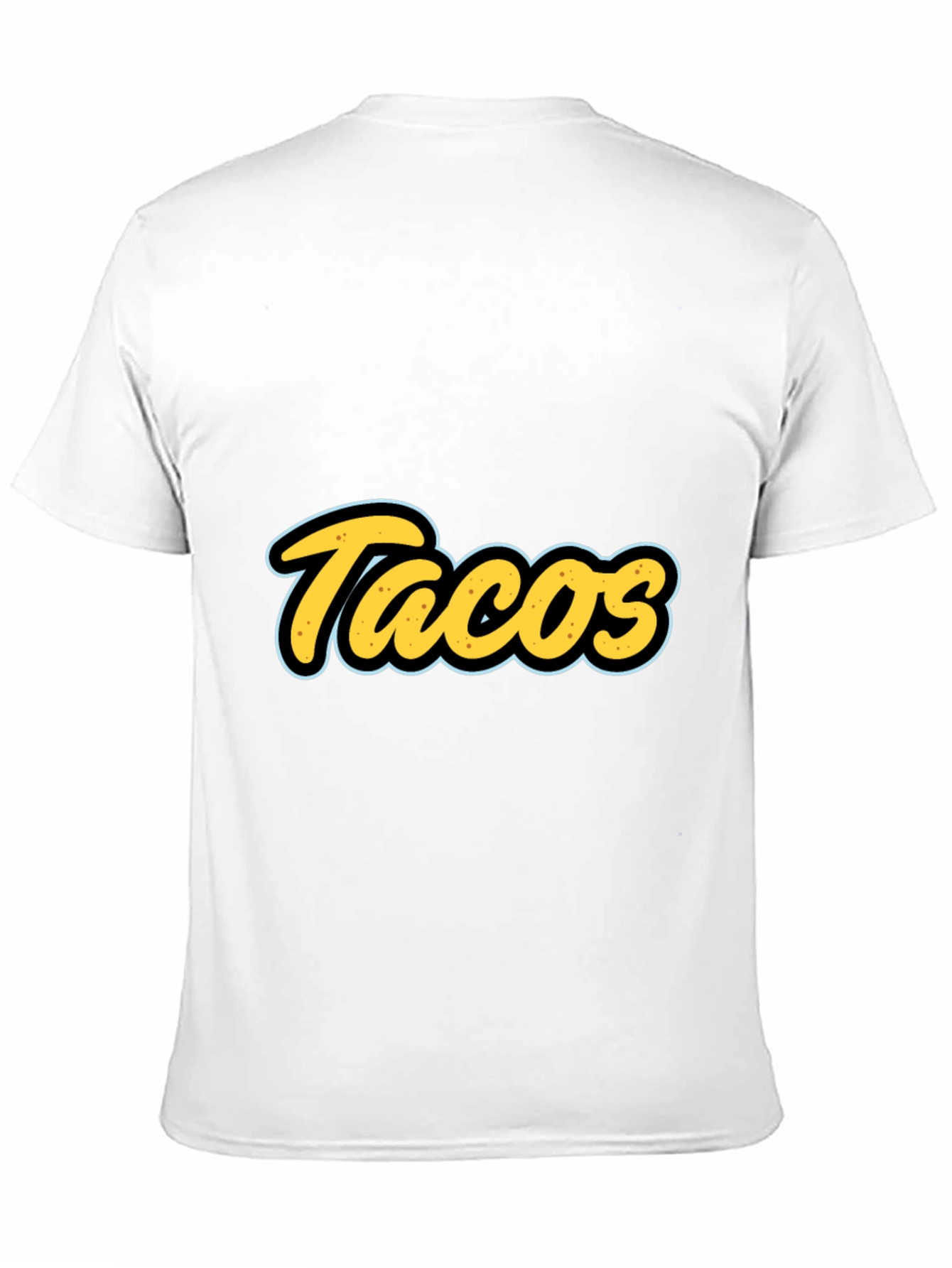Tacos Graphic T-Shirt - Black Casual