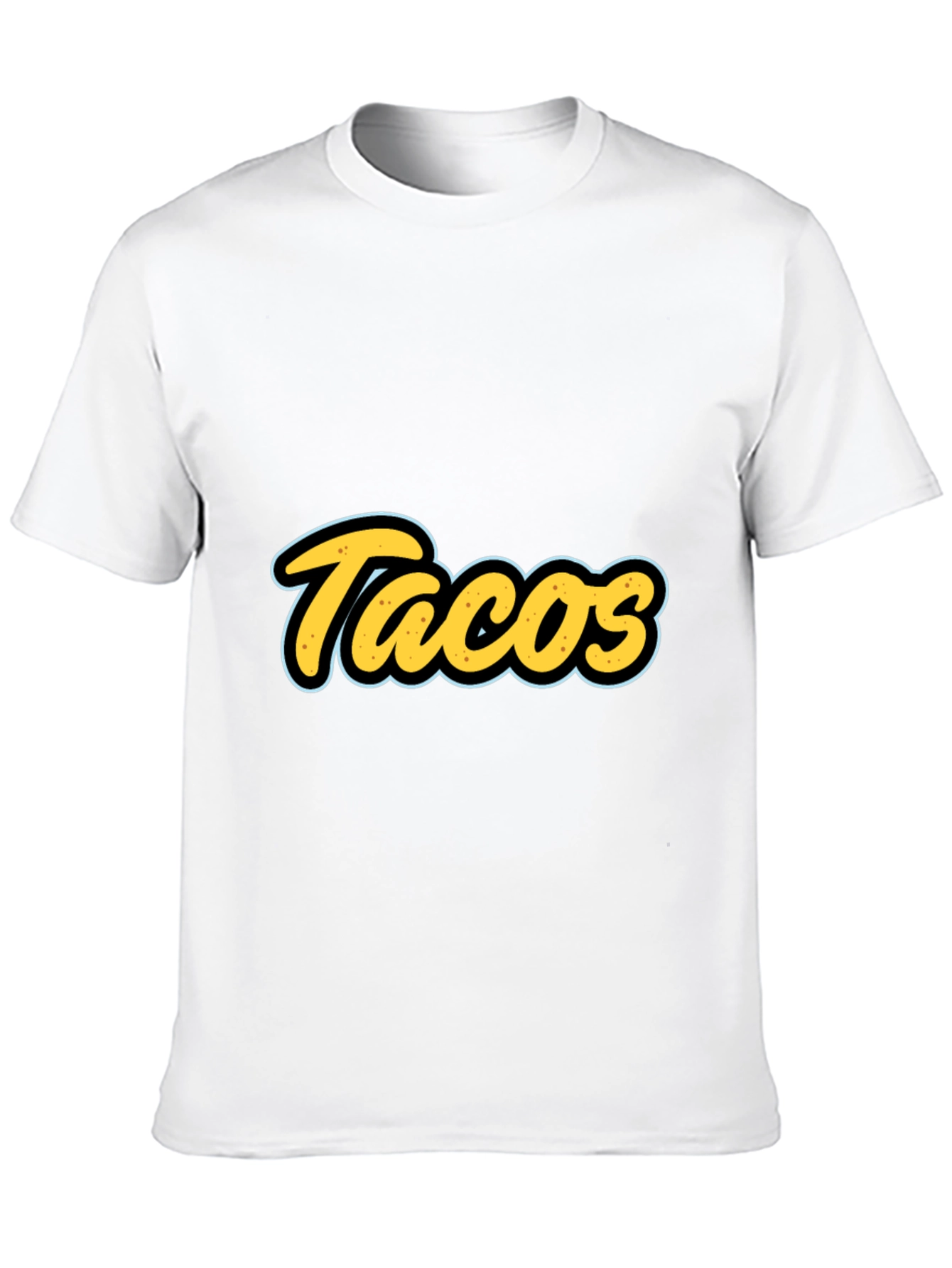 Tacos Graphic T-Shirt - Black Casual