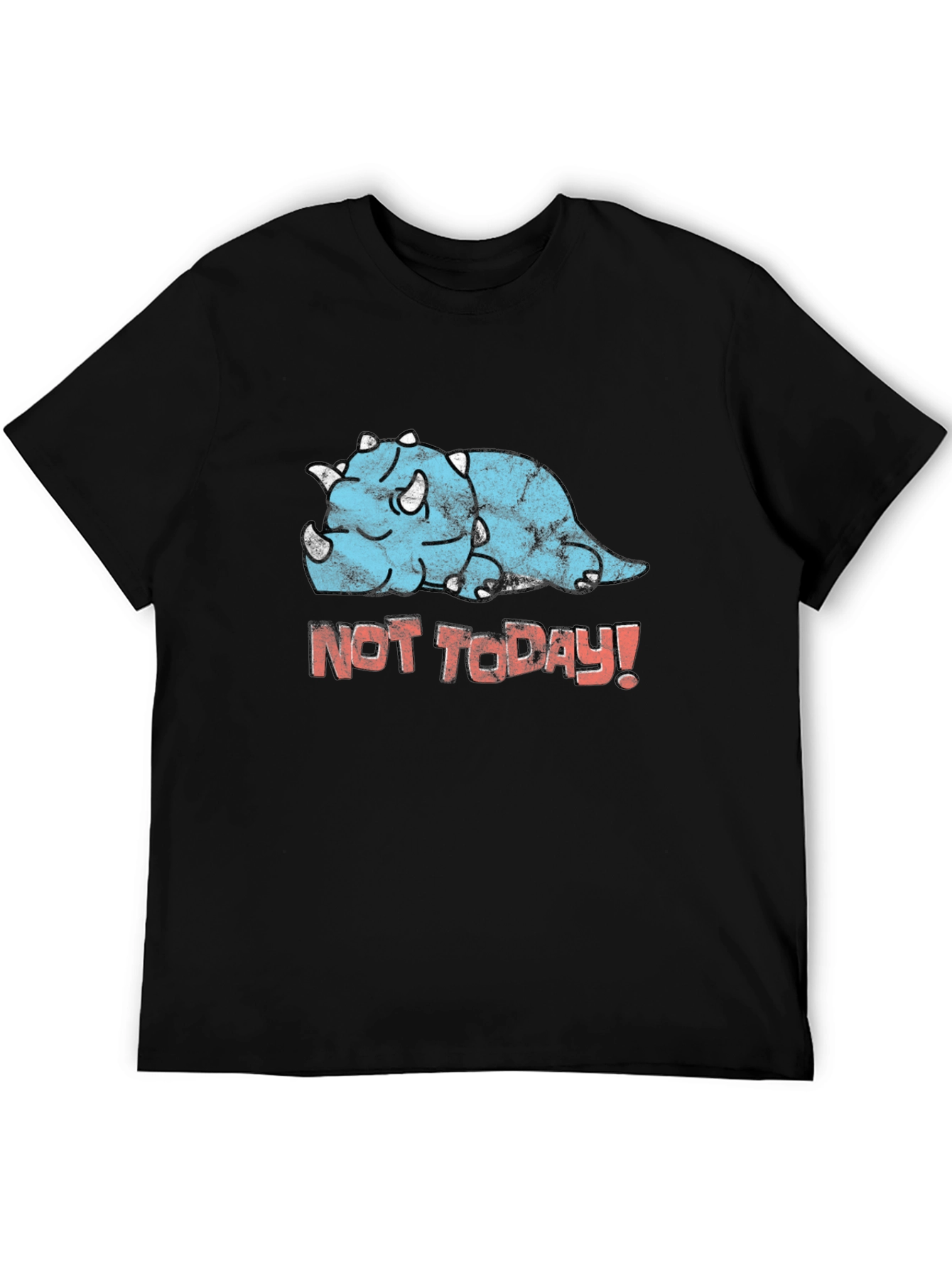 Funny Triceratops Not Today! Graphic T-Shirt