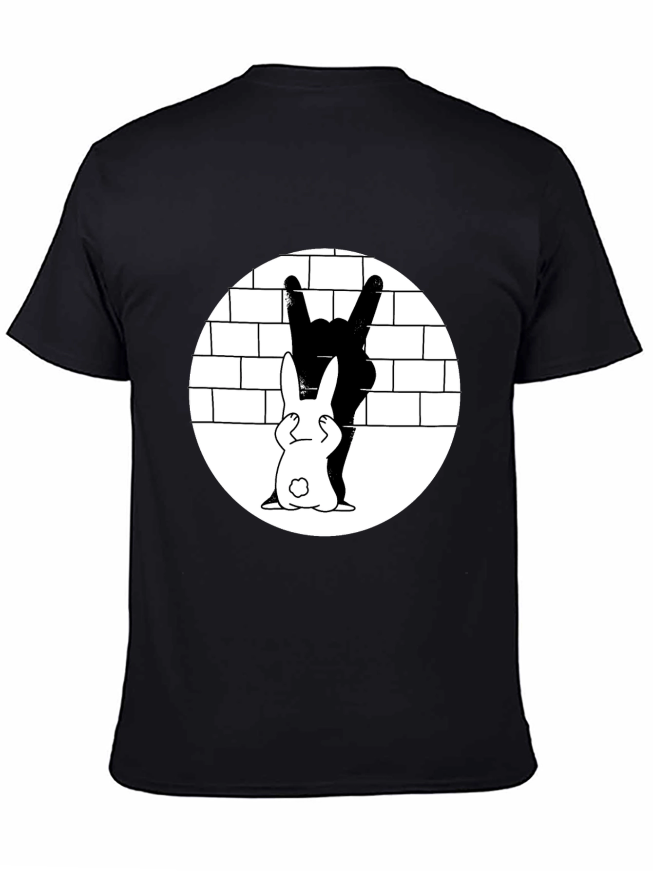 Rabbit Rock Hand Gesture Graphic Tee