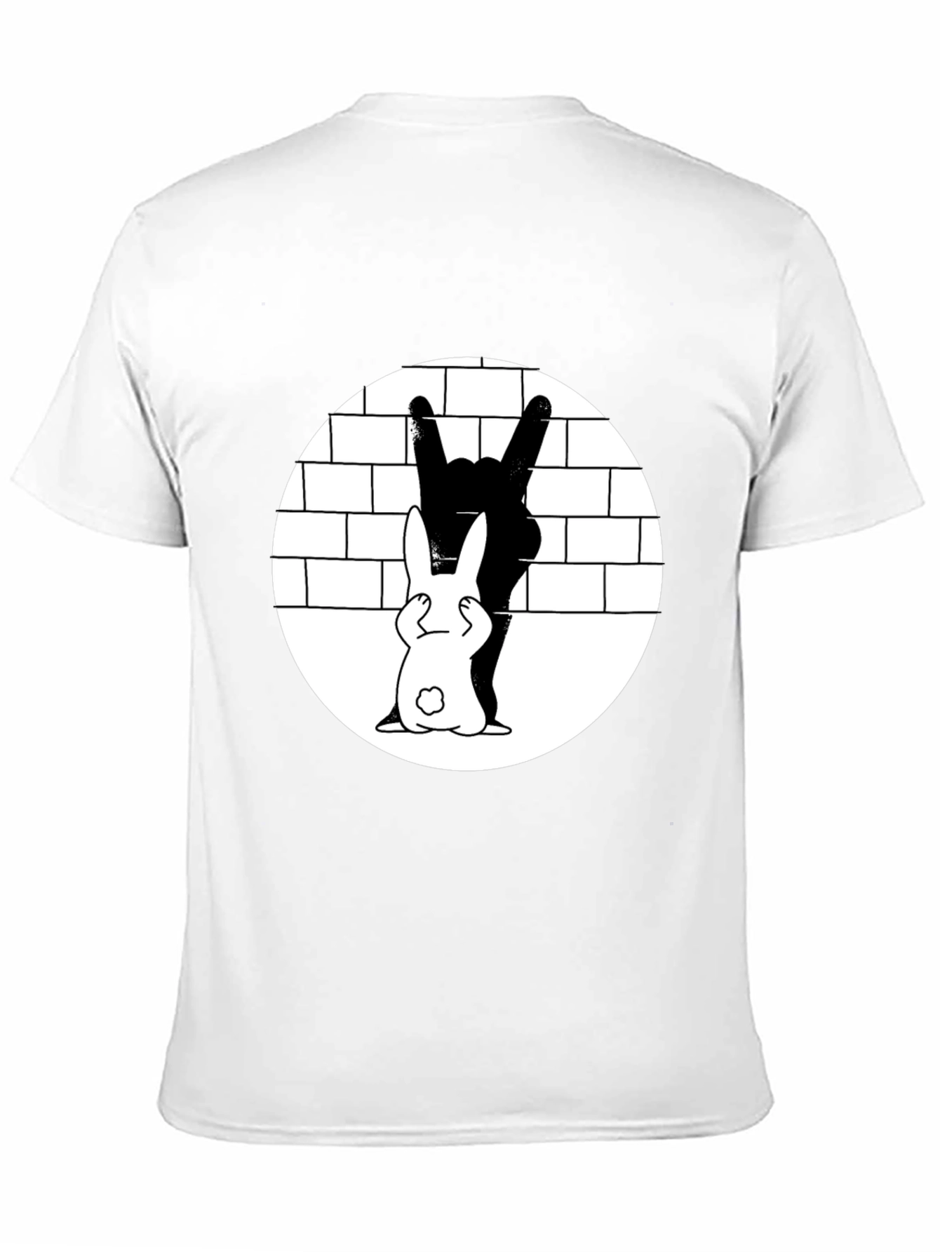 Rabbit Rock Hand Gesture Graphic Tee