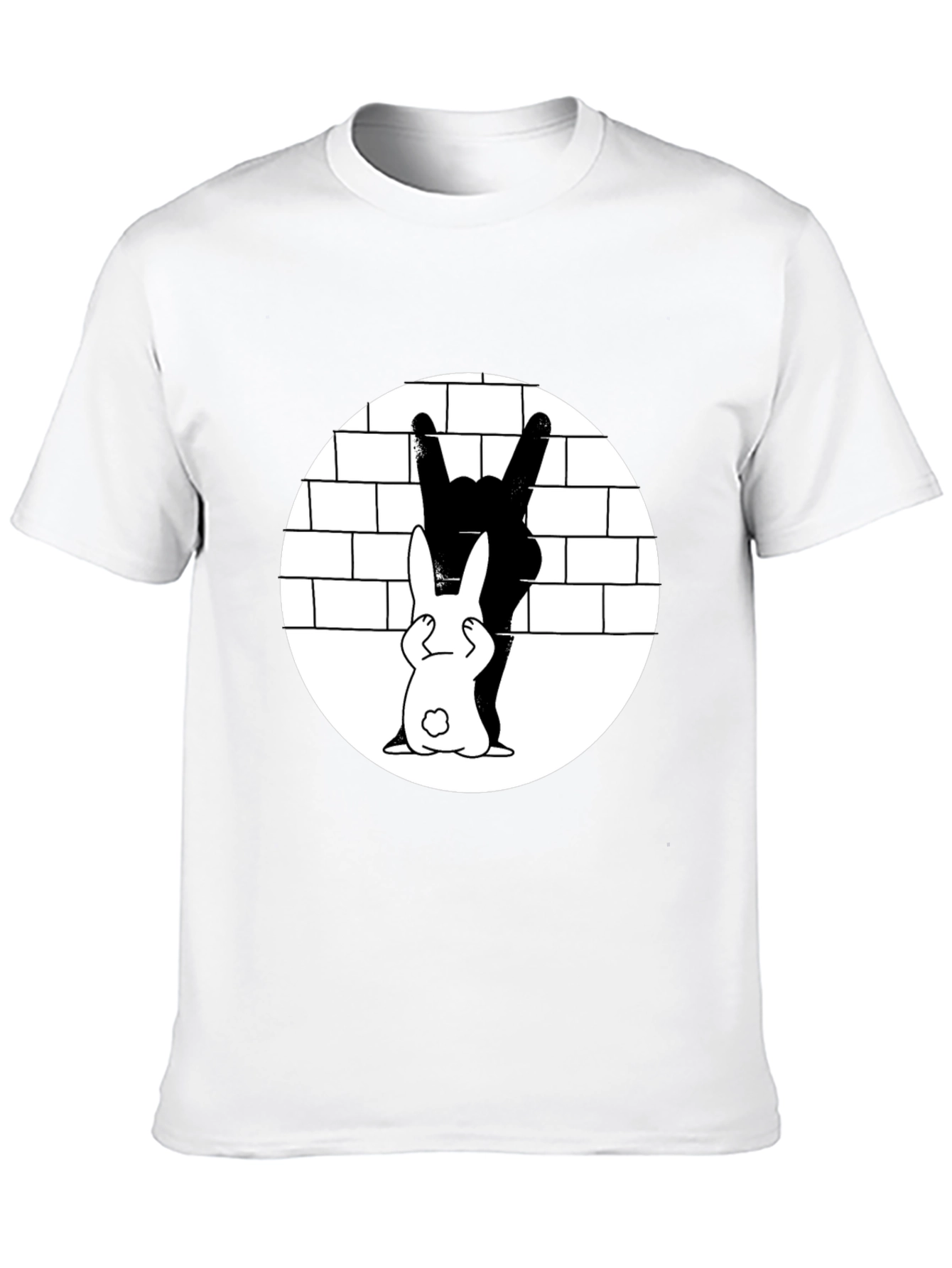 Rabbit Rock Hand Gesture Graphic Tee
