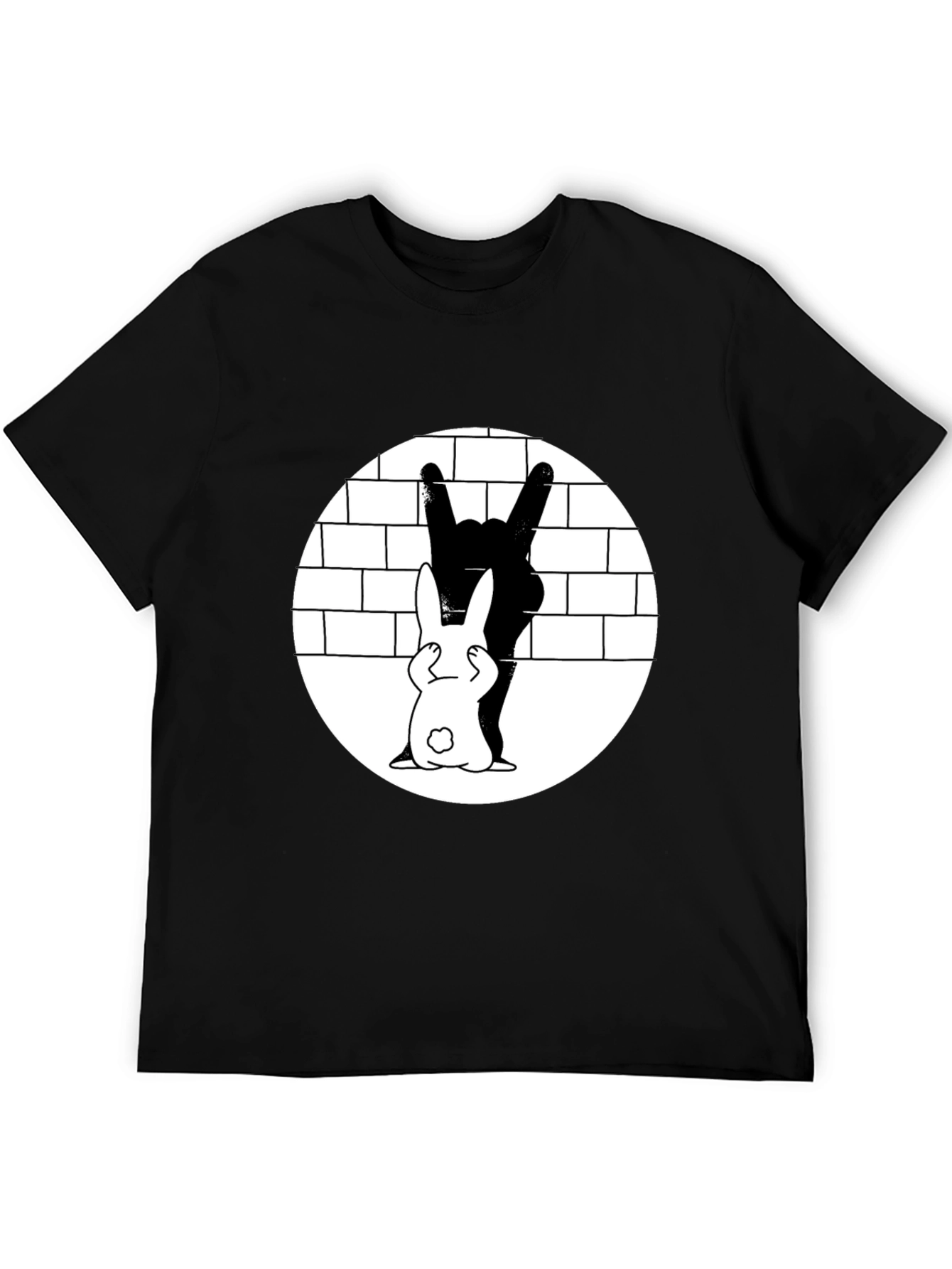 Rabbit Rock Hand Gesture Graphic Tee
