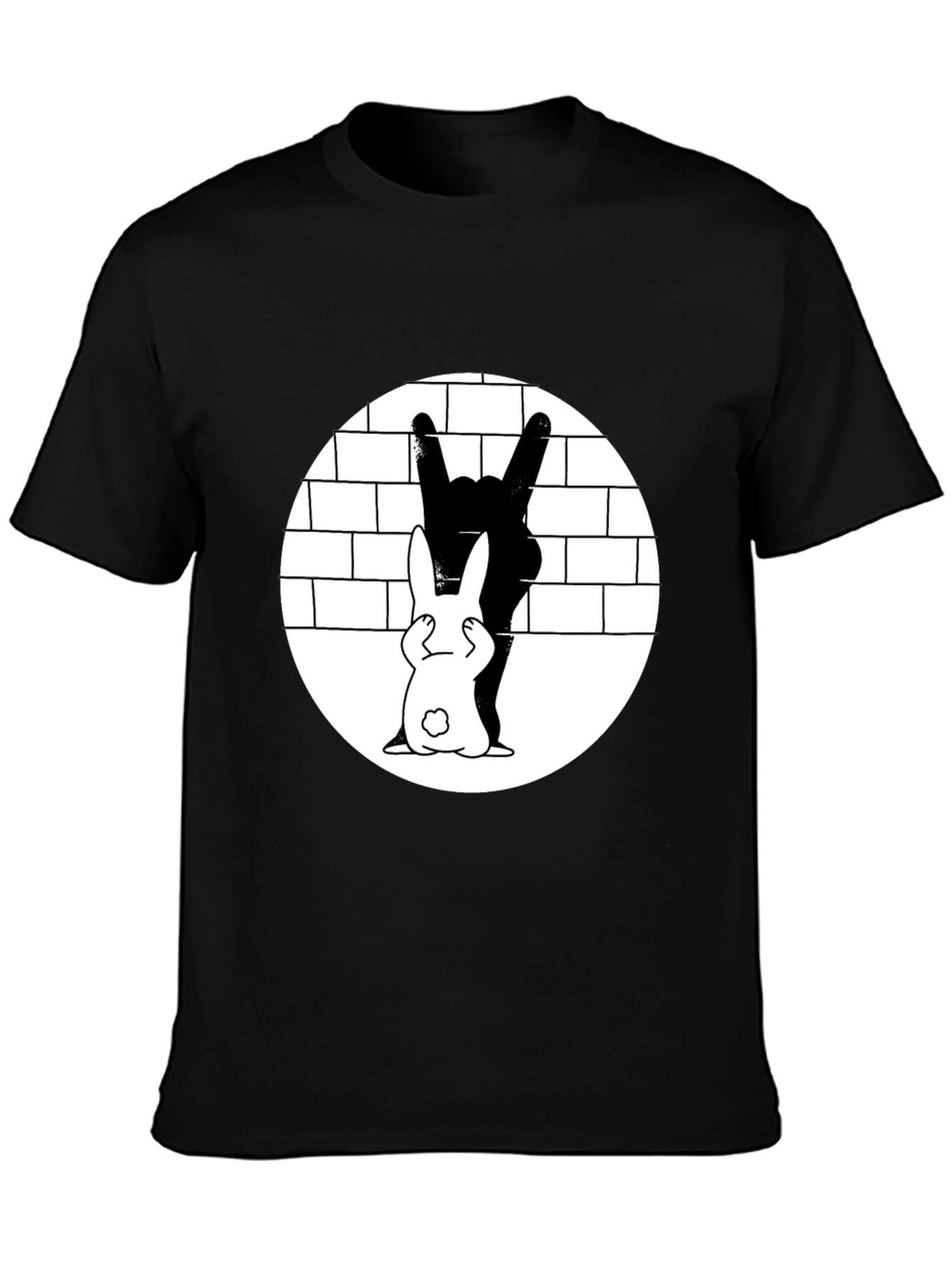 Rabbit Rock Hand Gesture Graphic Tee