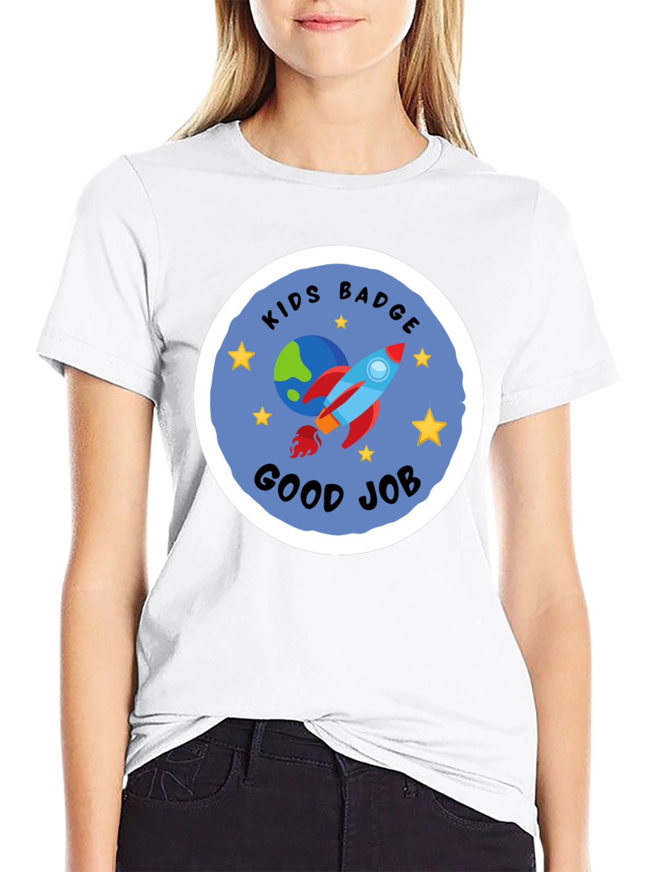 Kids Badge Good Job Graphic Tee
