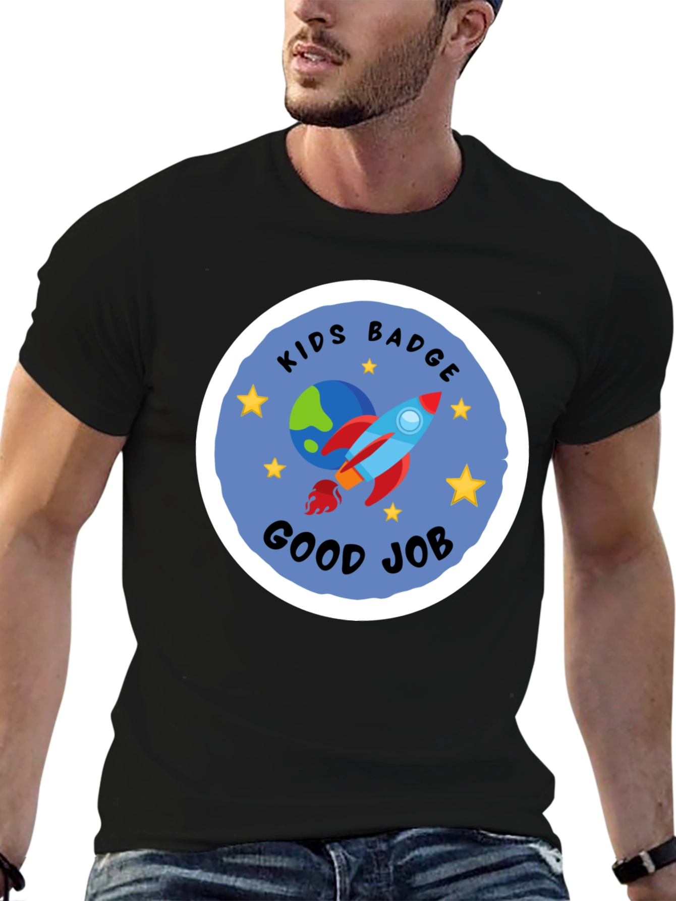 Kids Badge Good Job Graphic Tee