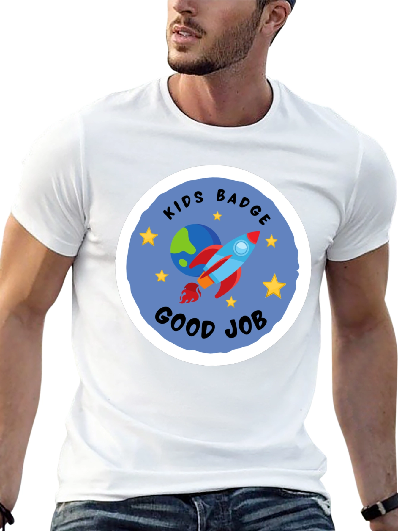 Kids Badge Good Job Graphic Tee