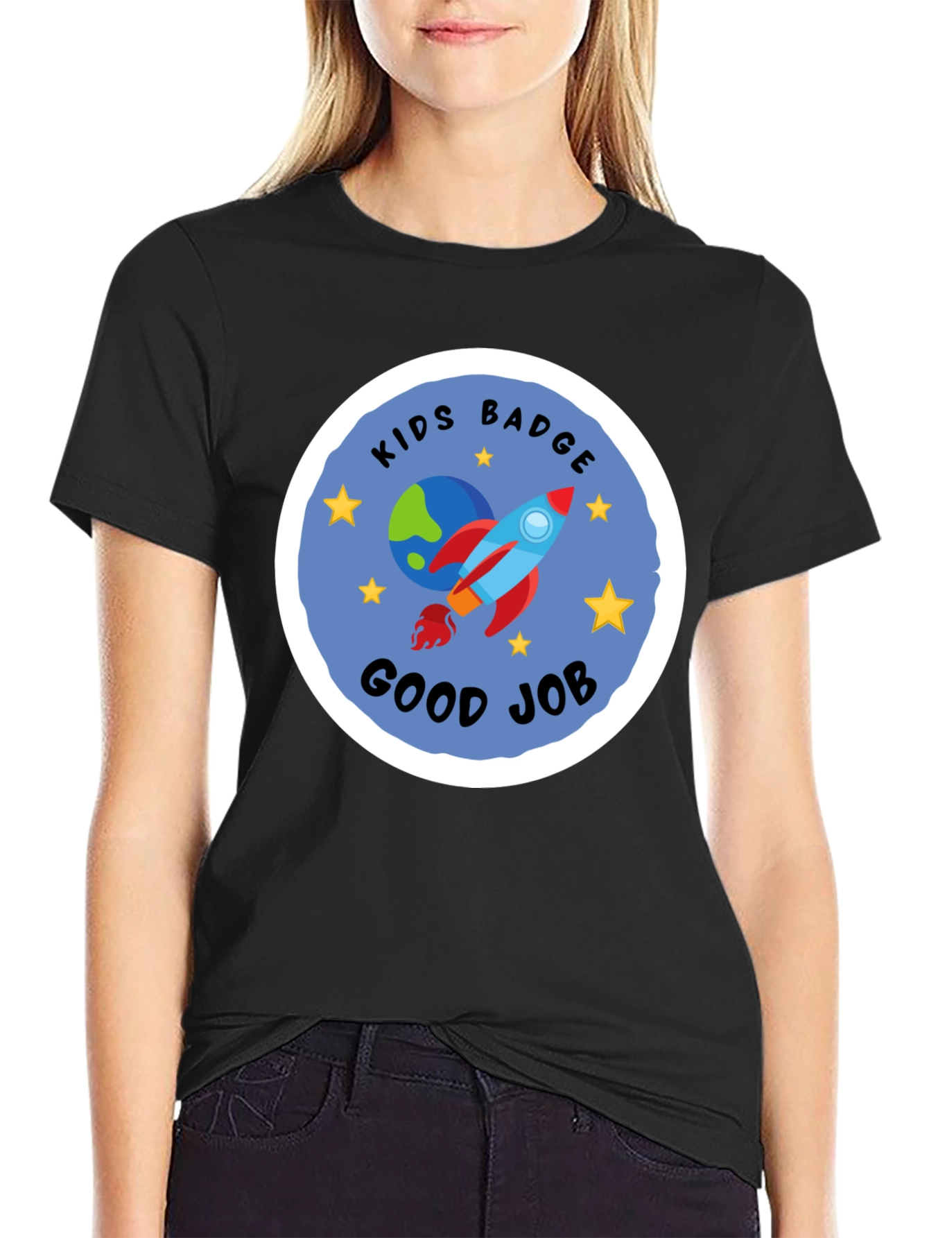 Kids Badge Good Job Graphic Tee