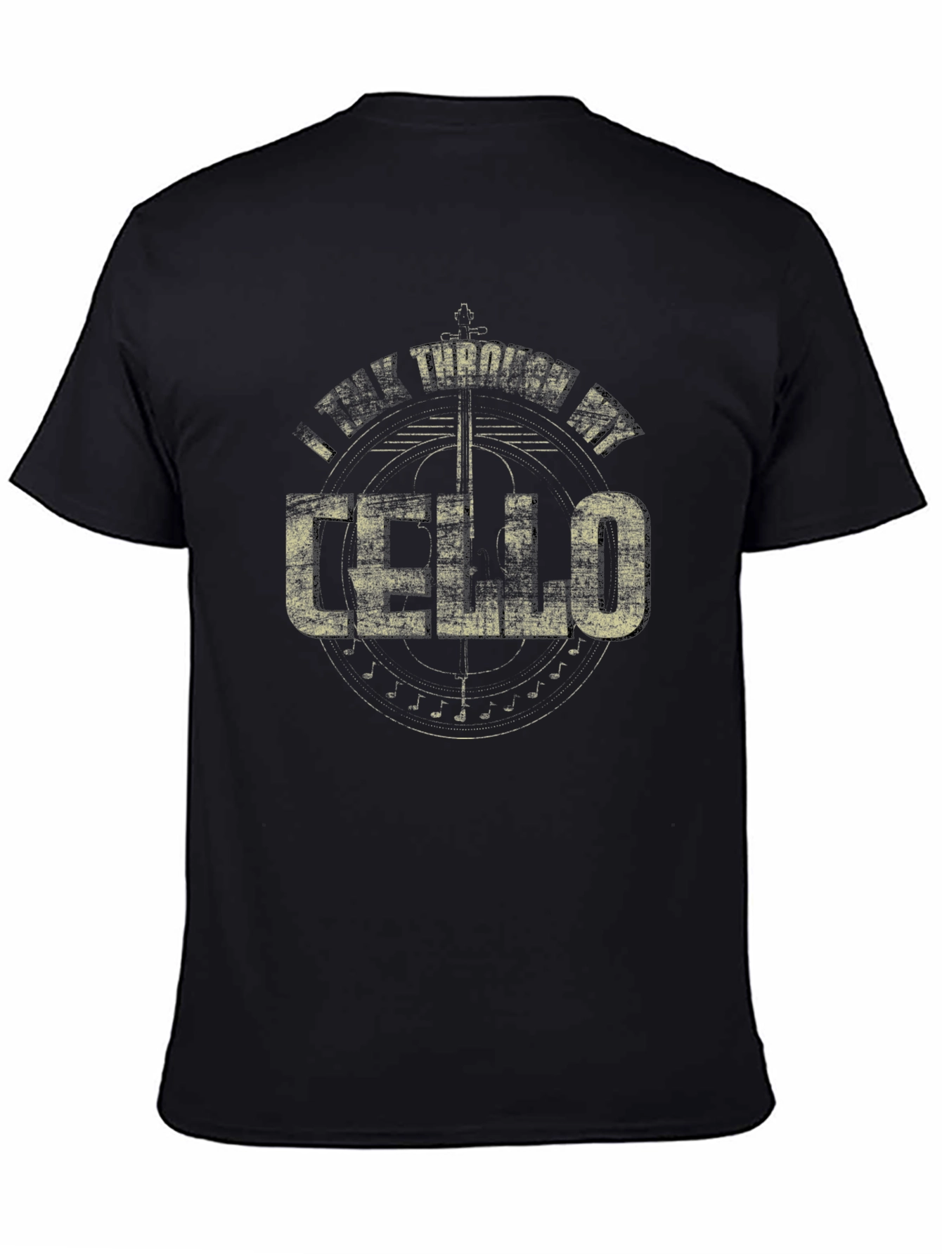 I Think Through My Cello Graphic Tee