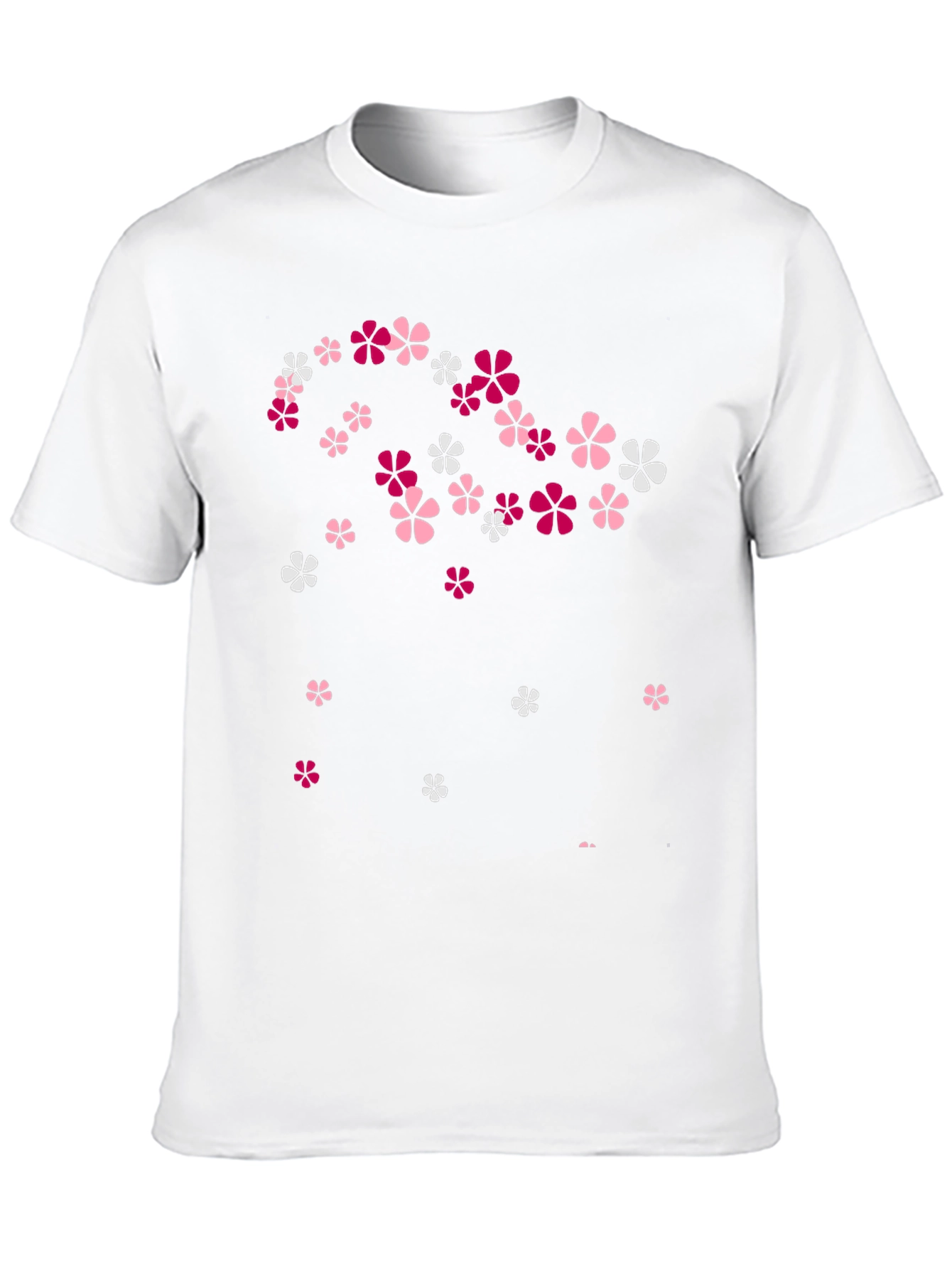 Floral Print Black T-Shirt - Stylish Casual Wear