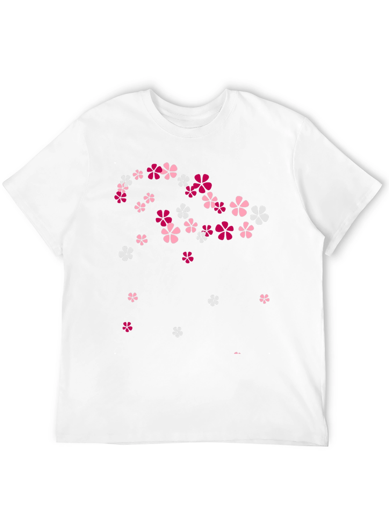 Floral Print Black T-Shirt - Stylish Casual Wear