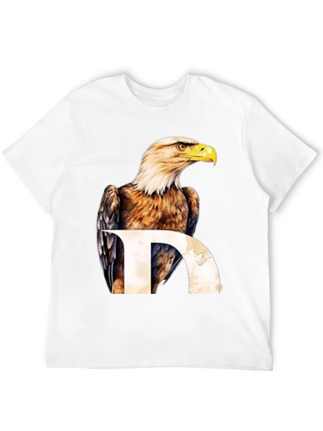 Eagle Graphic Print Black T-Shirt