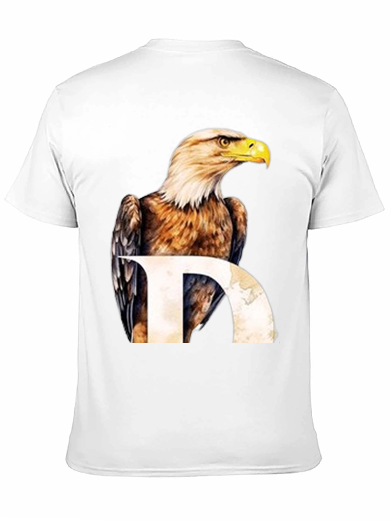 Eagle Graphic Print Black T-Shirt