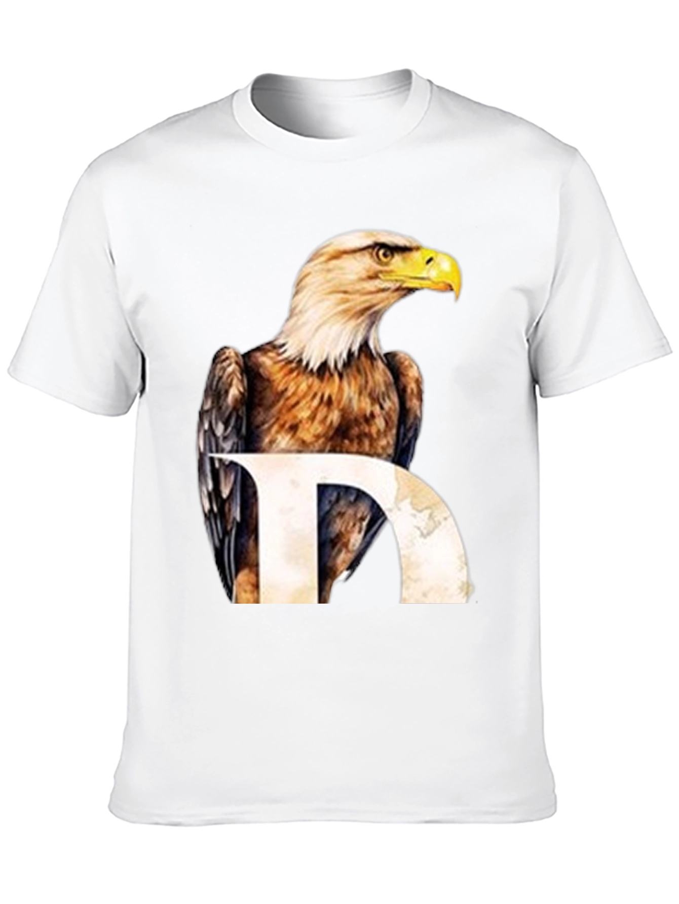 Eagle Graphic Print Black T-Shirt