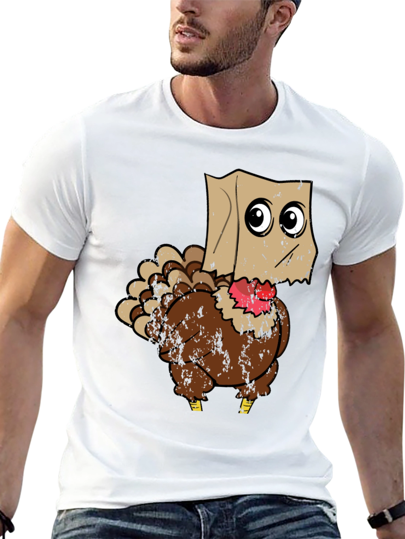 Turkey with Paper Bag T-Shirt