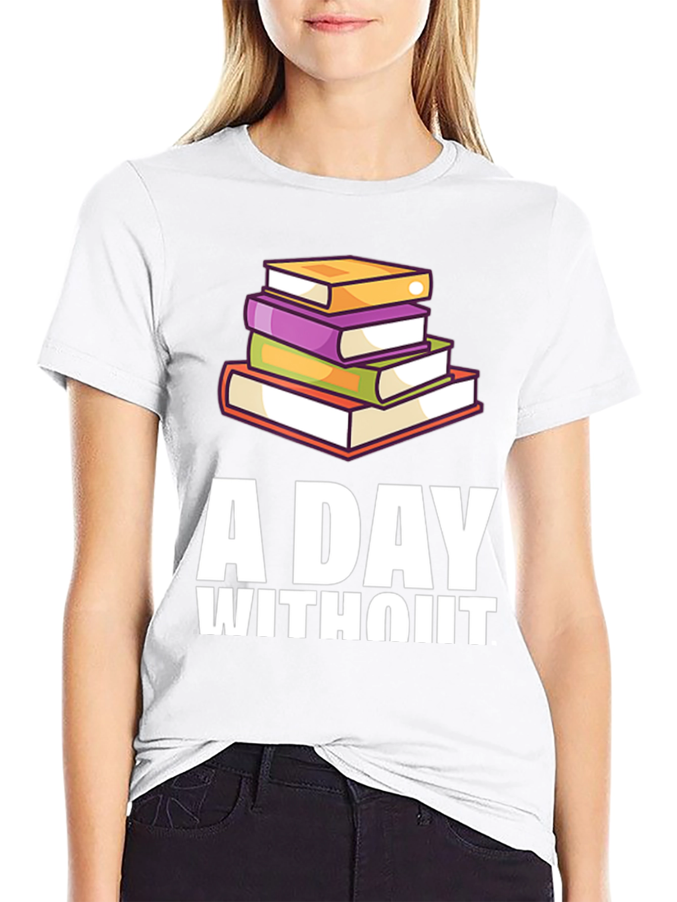 A Day Without Books Black T-Shirt