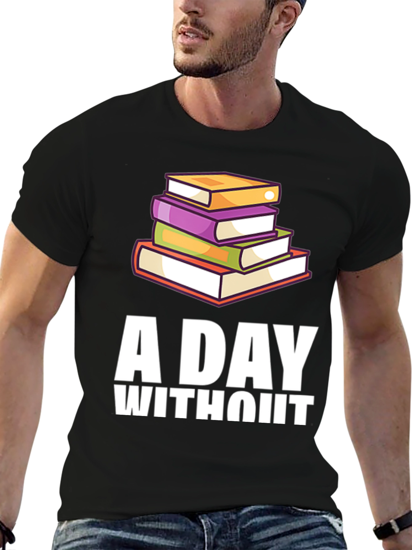 A Day Without Books Black T-Shirt