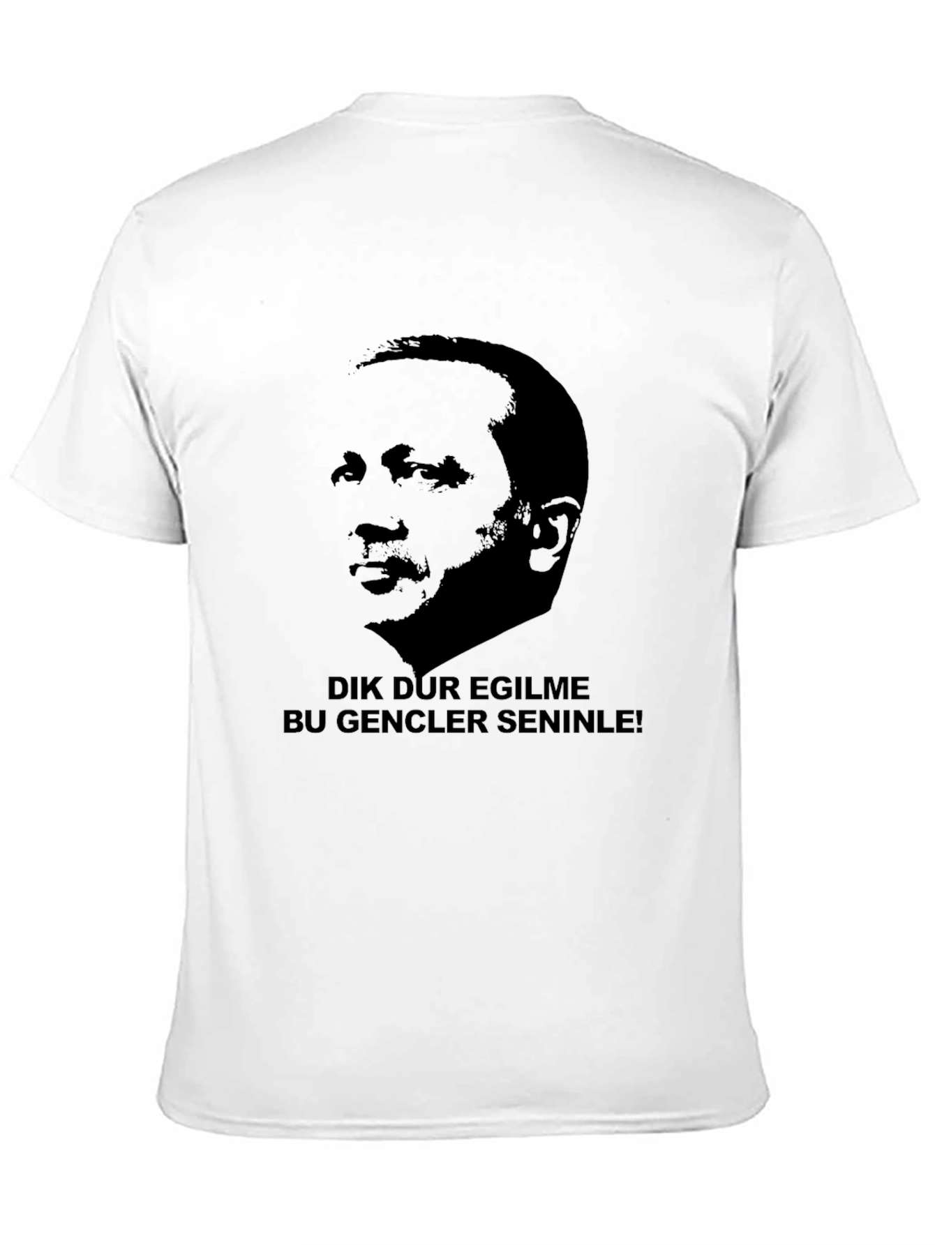 Dik Dur Egılme T-Shirt - Black Graphic Tee