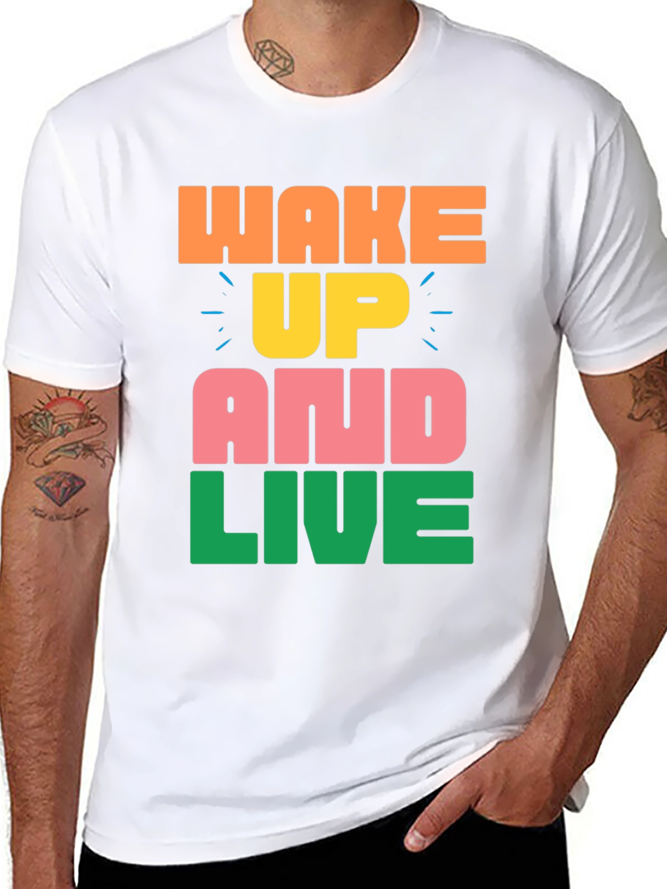 Wake Up and Live Graphic Tee