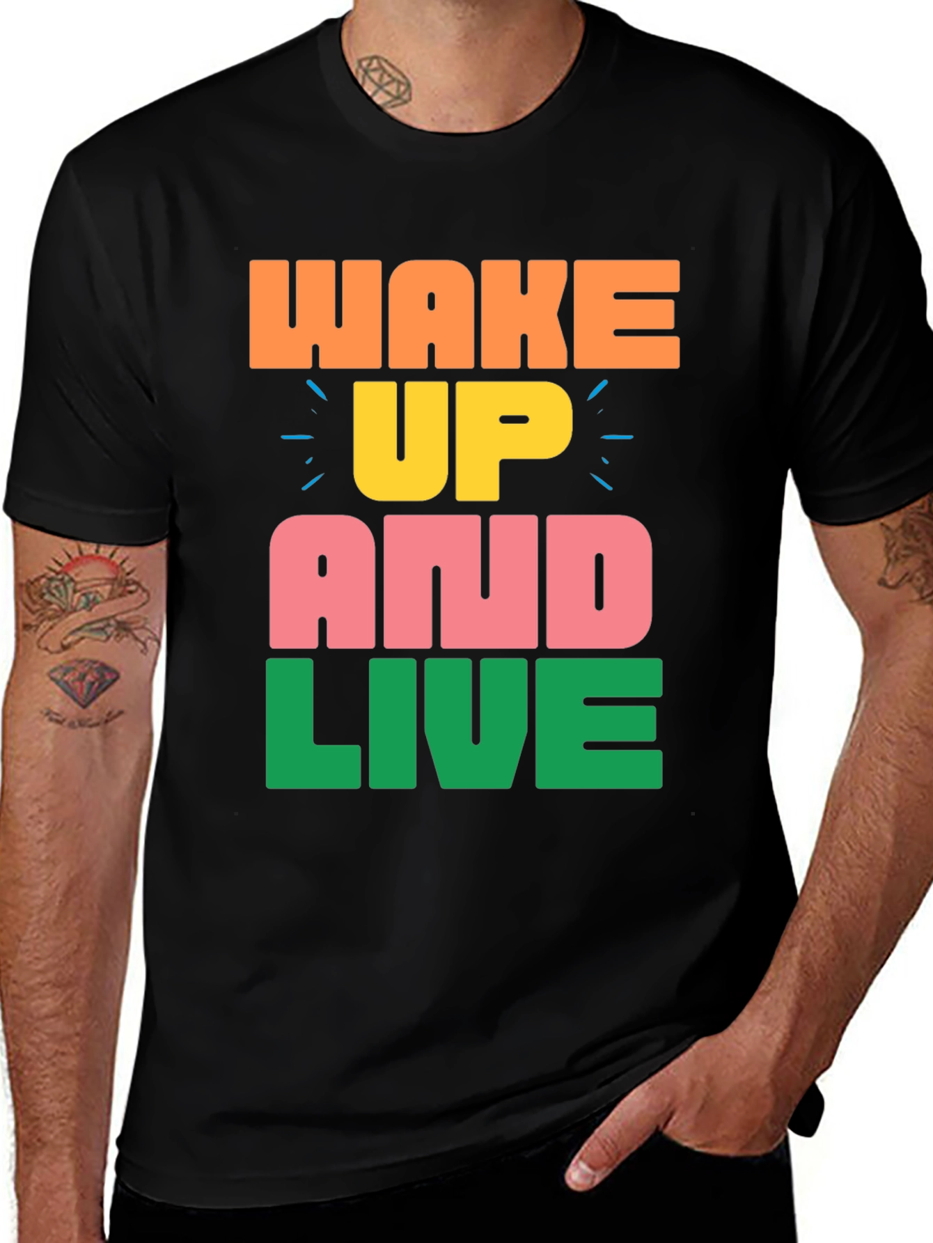 Wake Up and Live Graphic Tee