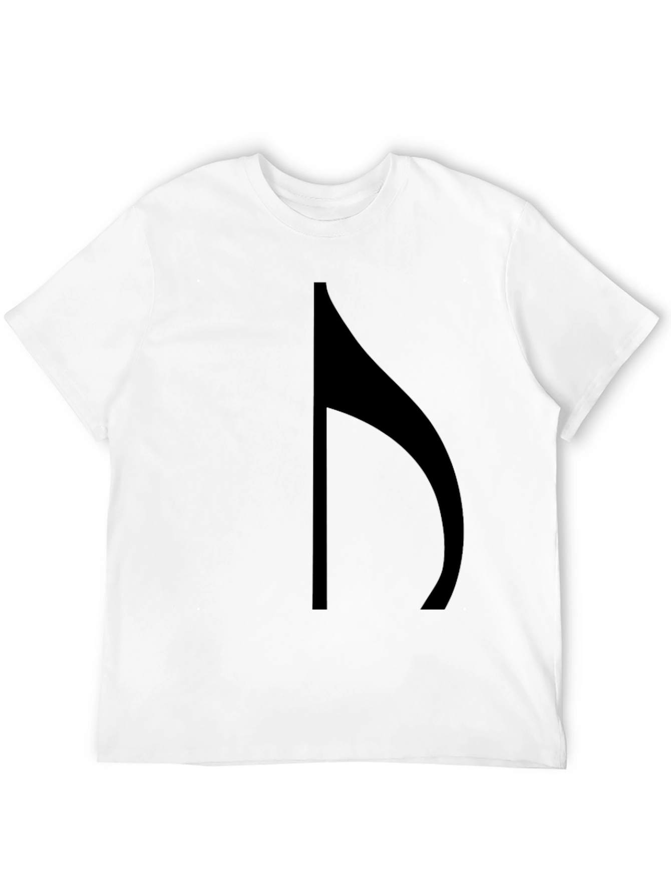 Modern Black Half Note Graphic Tee