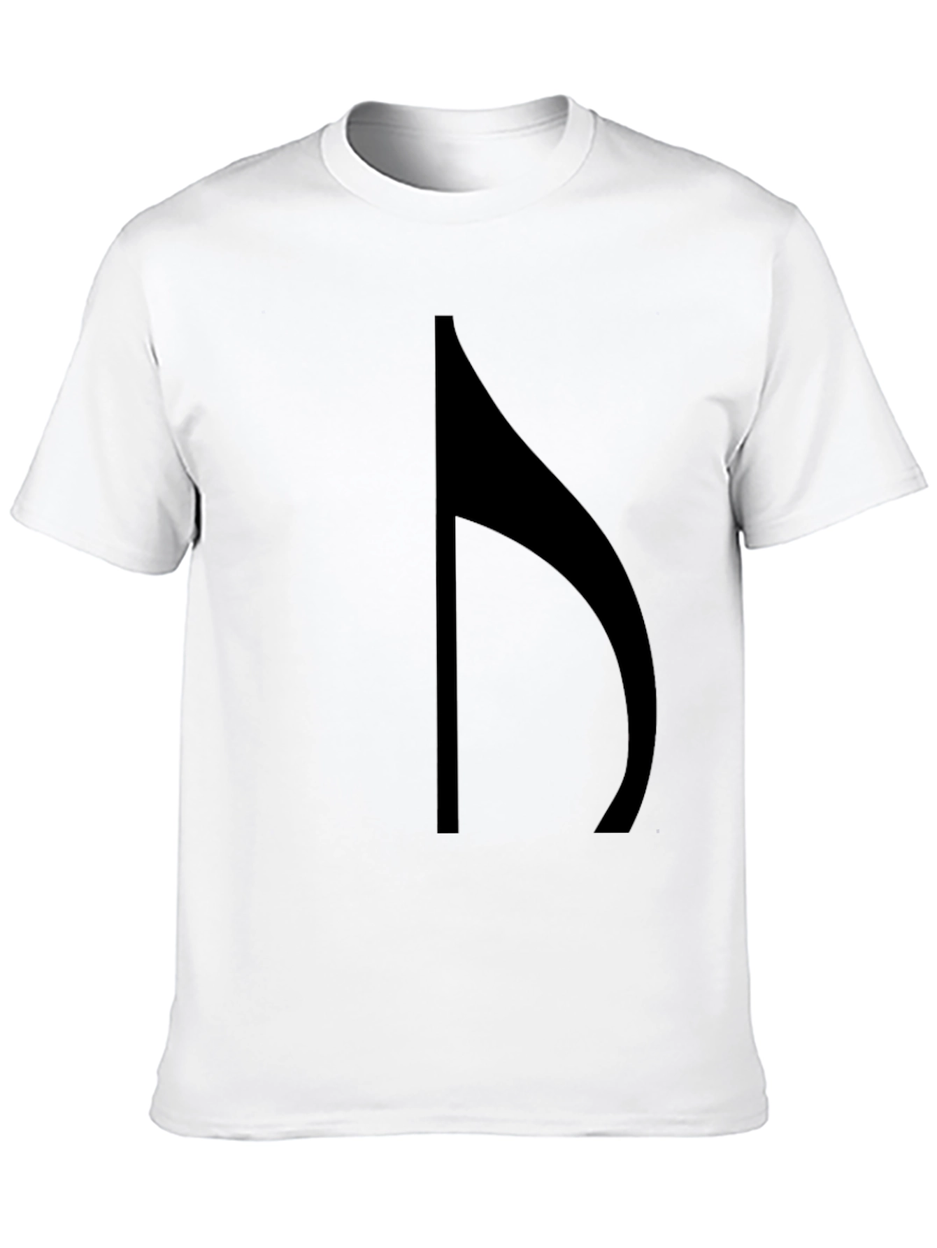 Modern Black Half Note Graphic Tee
