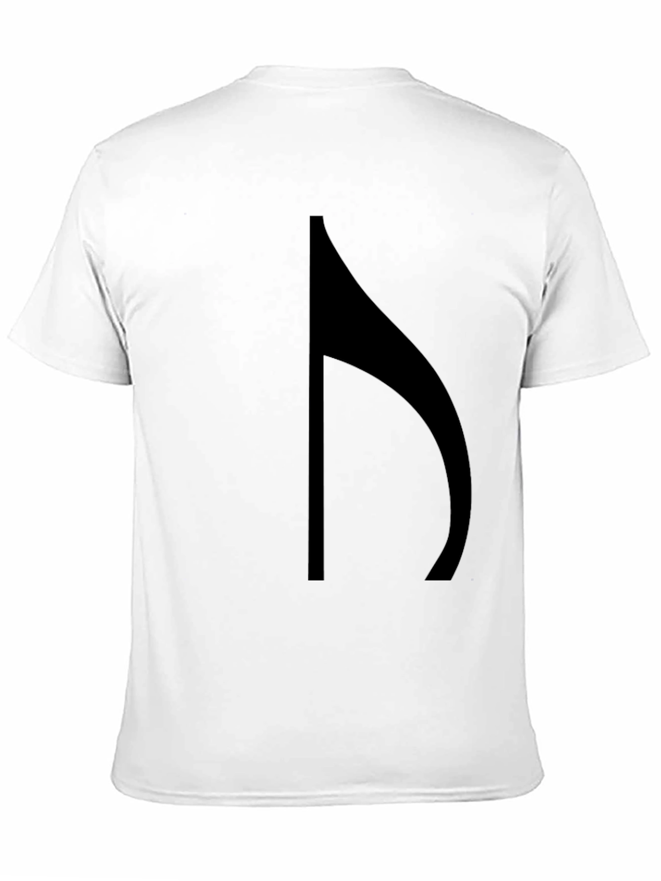 Modern Black Half Note Graphic Tee