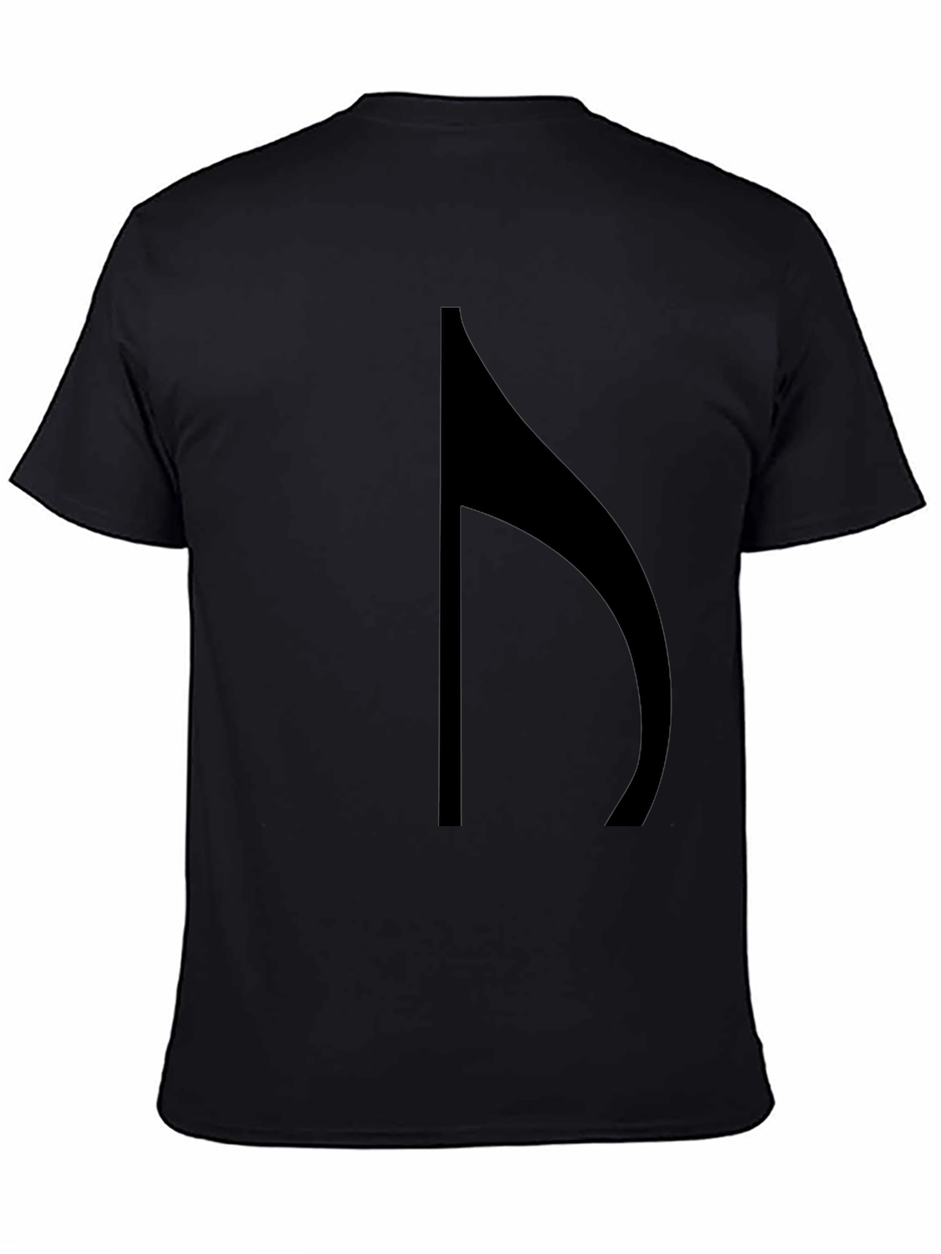 Modern Black Half Note Graphic Tee