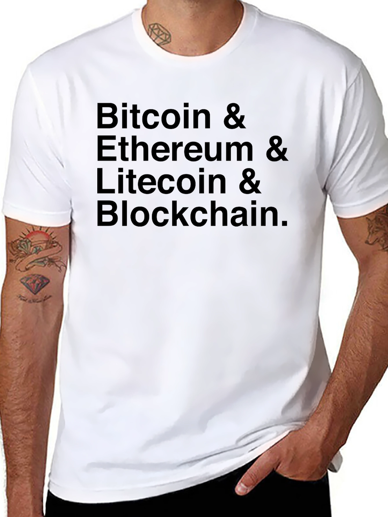 Bitcoin Ethereum Litecoin Blockchain T-Shirt