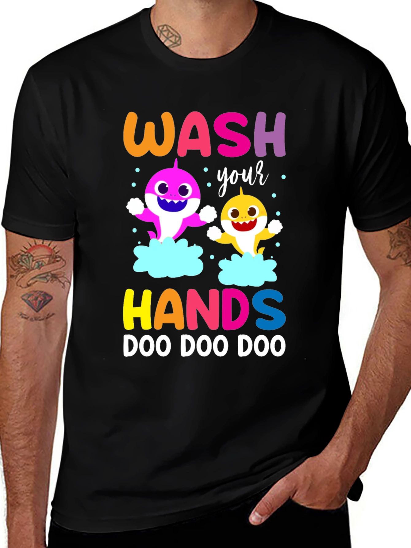 Wash Your Hands Baby Shark T-Shirt