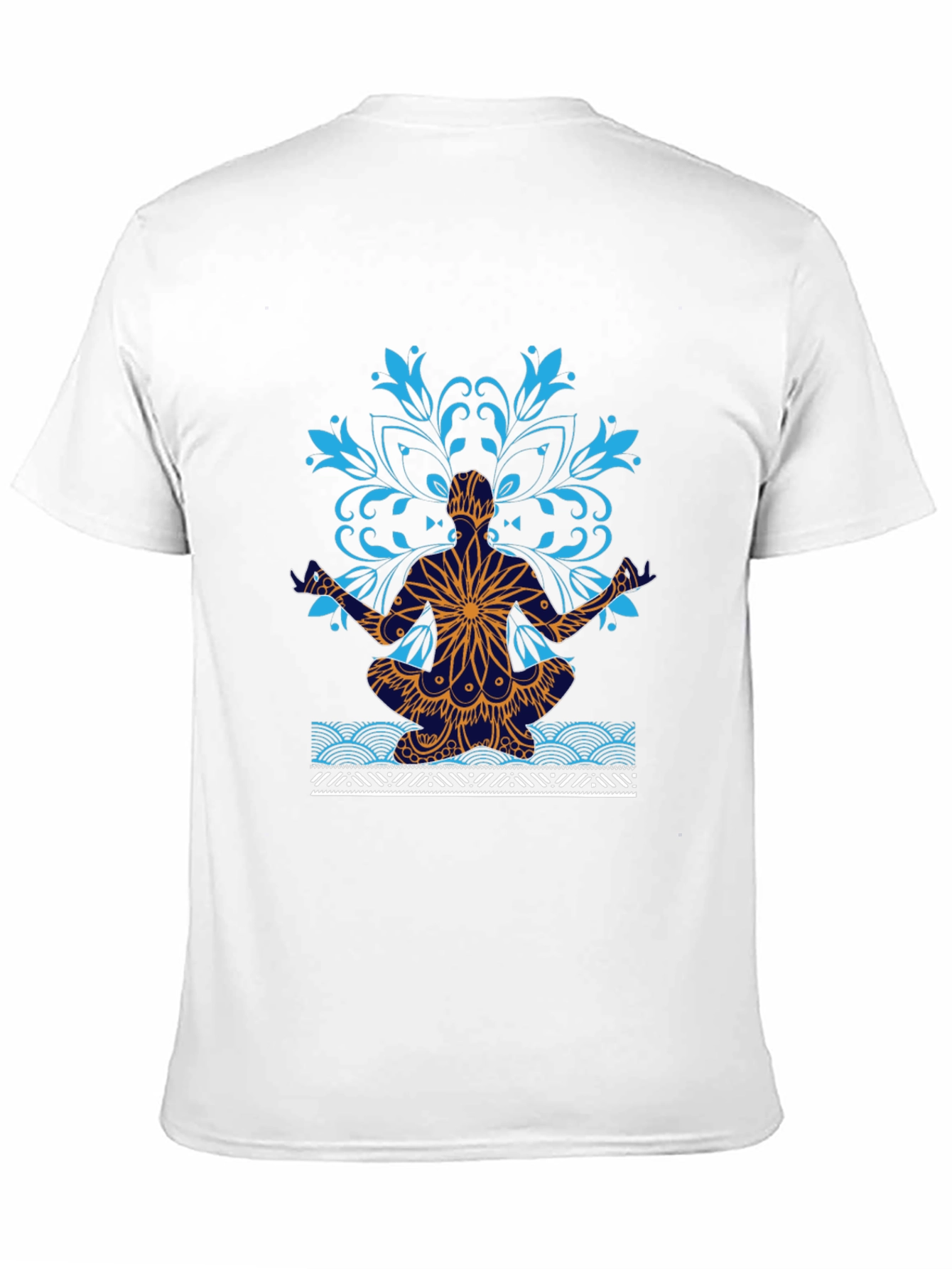 Yoga Mandala Graphic Tee - Meditative Style