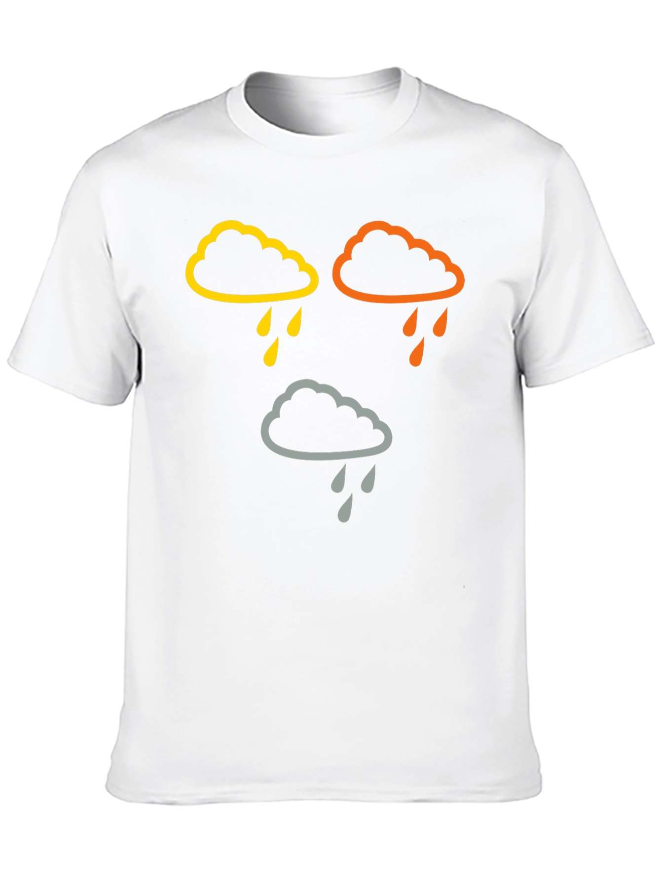 Rain Cloud Graphic T-Shirt - Weather Theme Tee