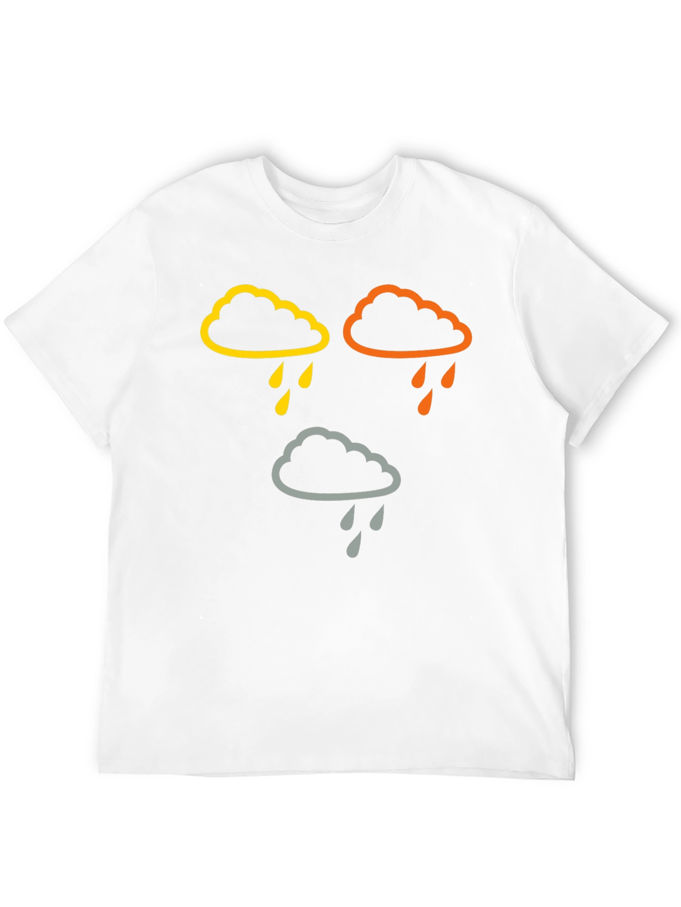 Rain Cloud Graphic T-Shirt - Weather Theme Tee