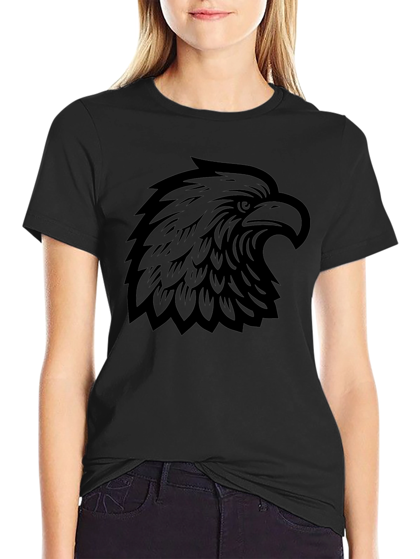 Black Eagle Graphic Tee - Mens Casual Top