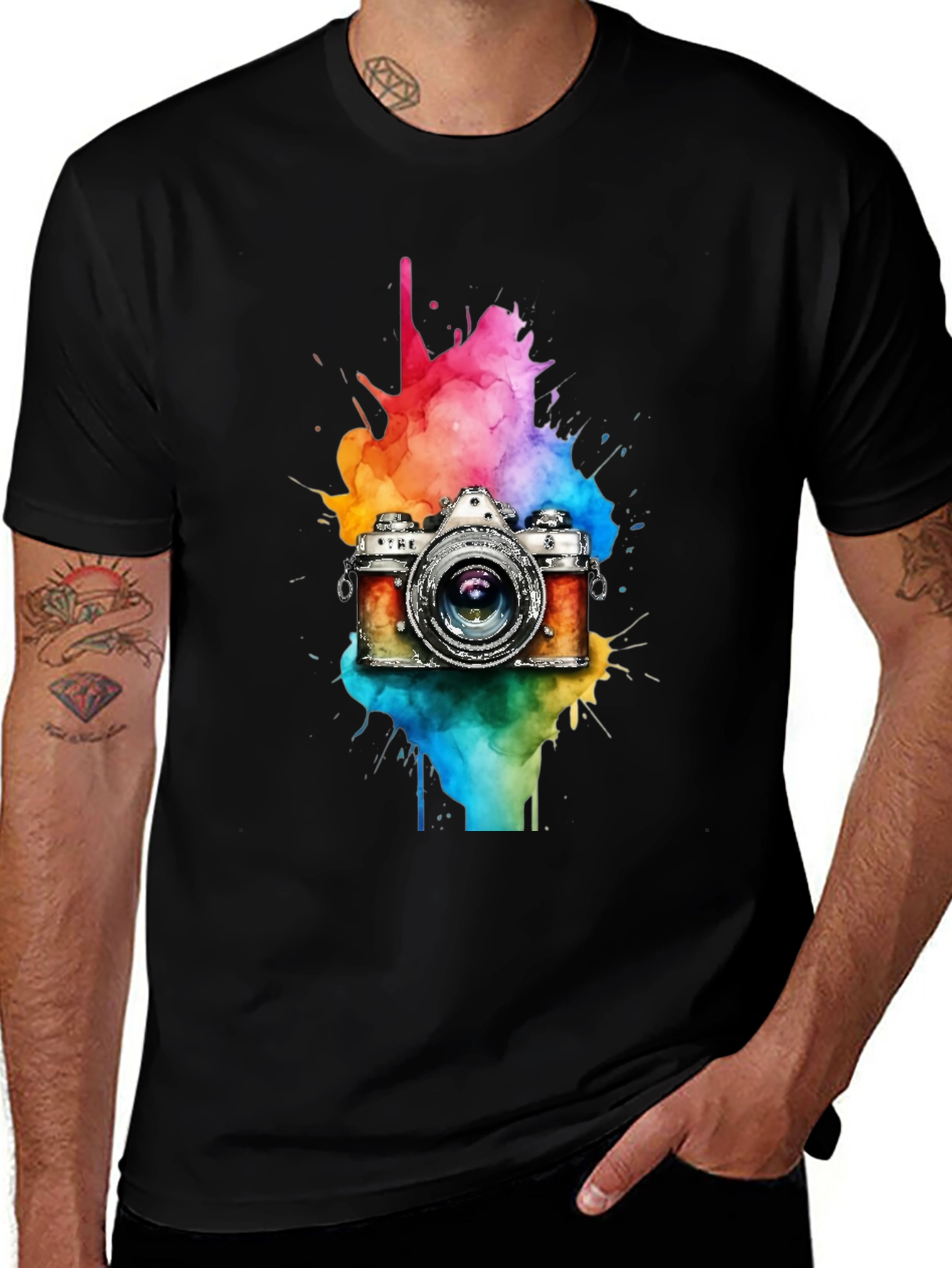 Colorful Camera T-Shirt