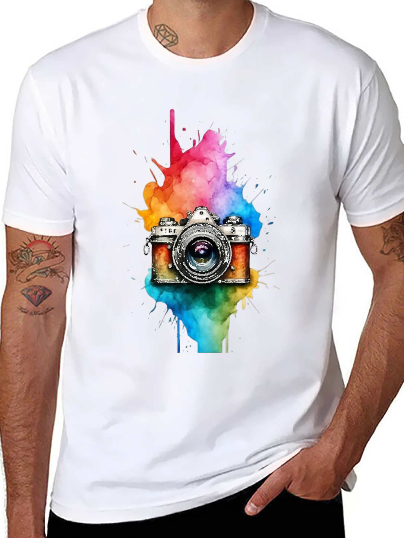 Colorful Camera T-Shirt