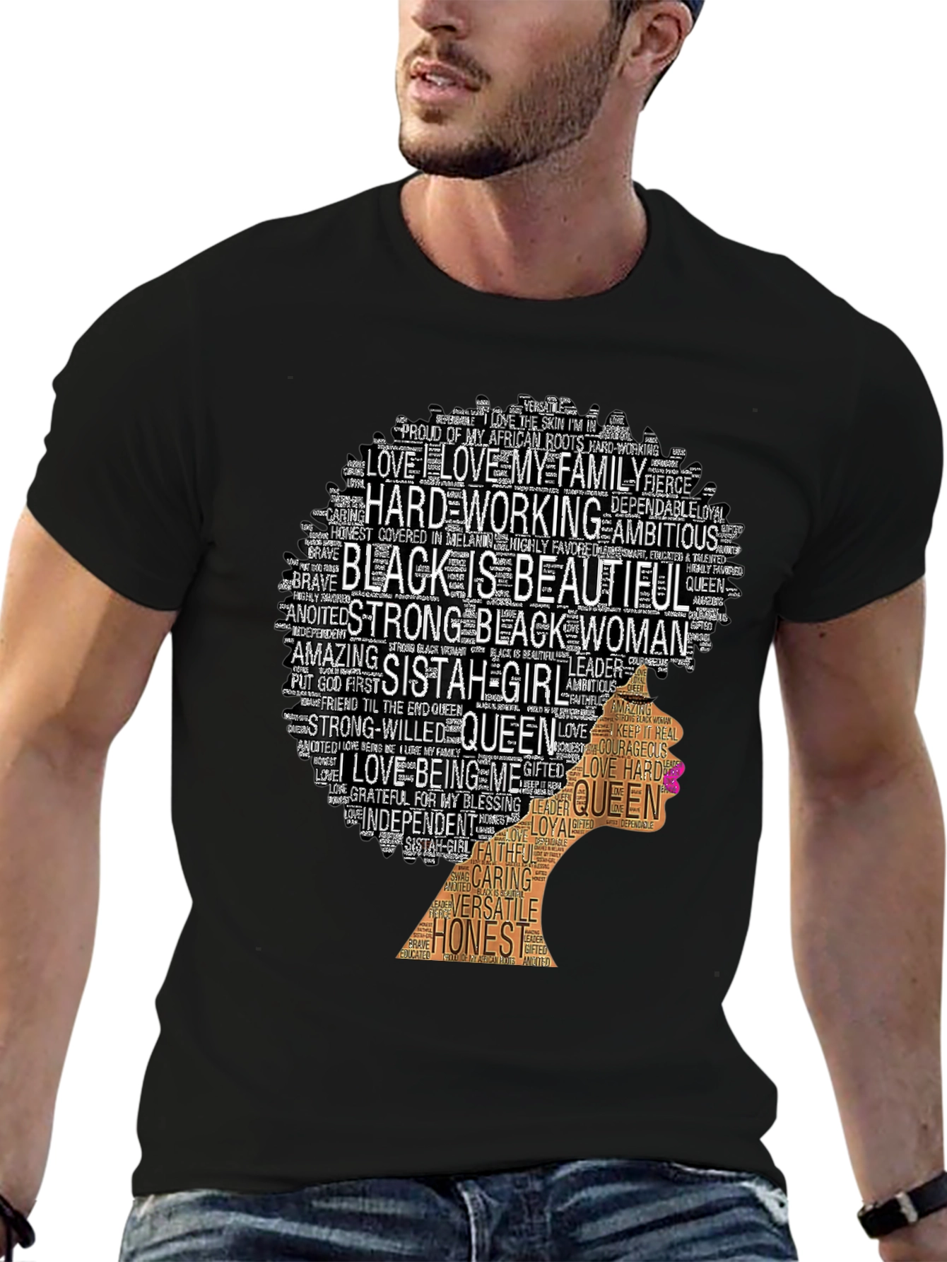 Empowered Black Woman Graphic T-Shirt