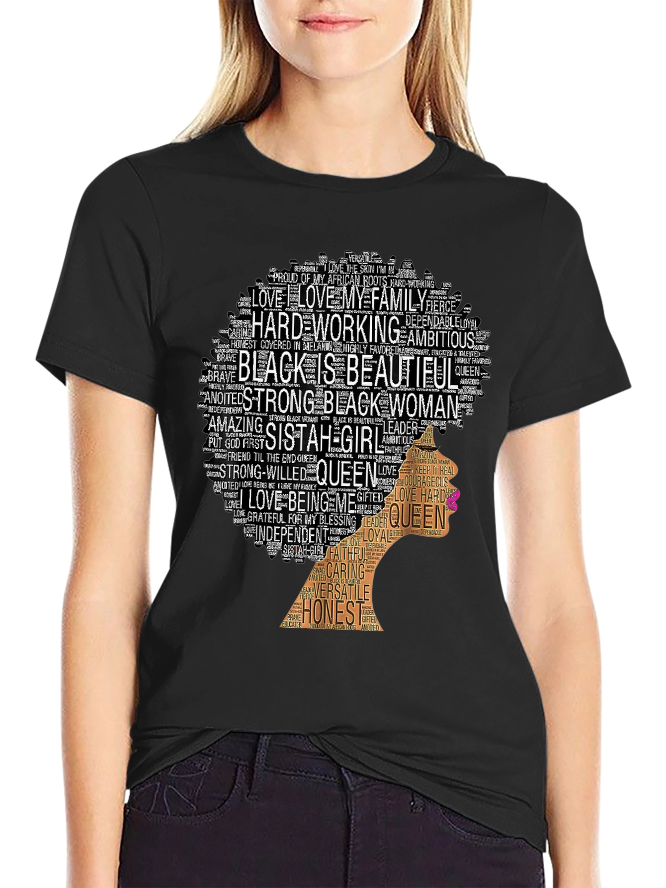 Empowered Black Woman Graphic T-Shirt