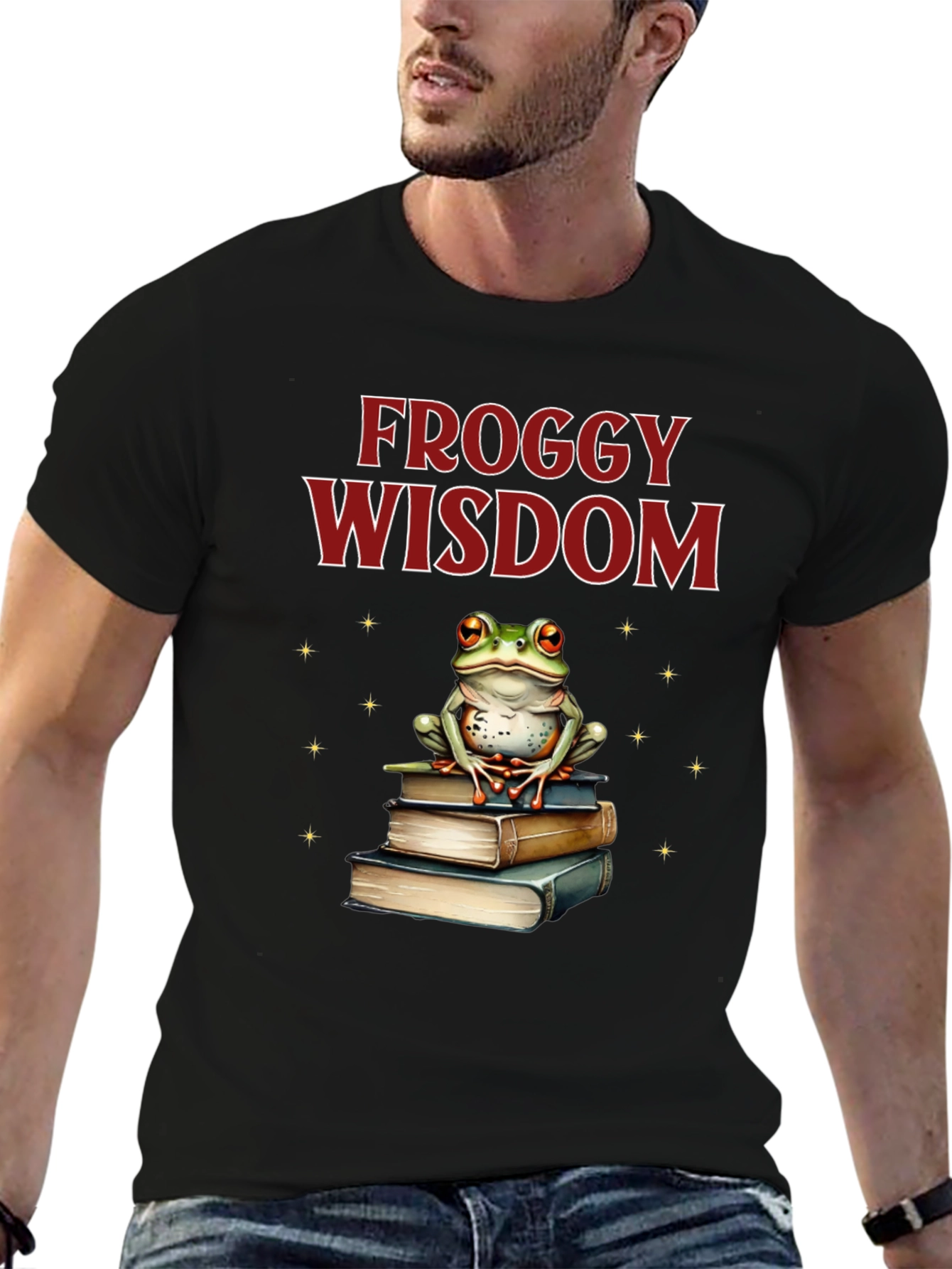 Froggy Wisdom T-Shirt - Book Lover Tee