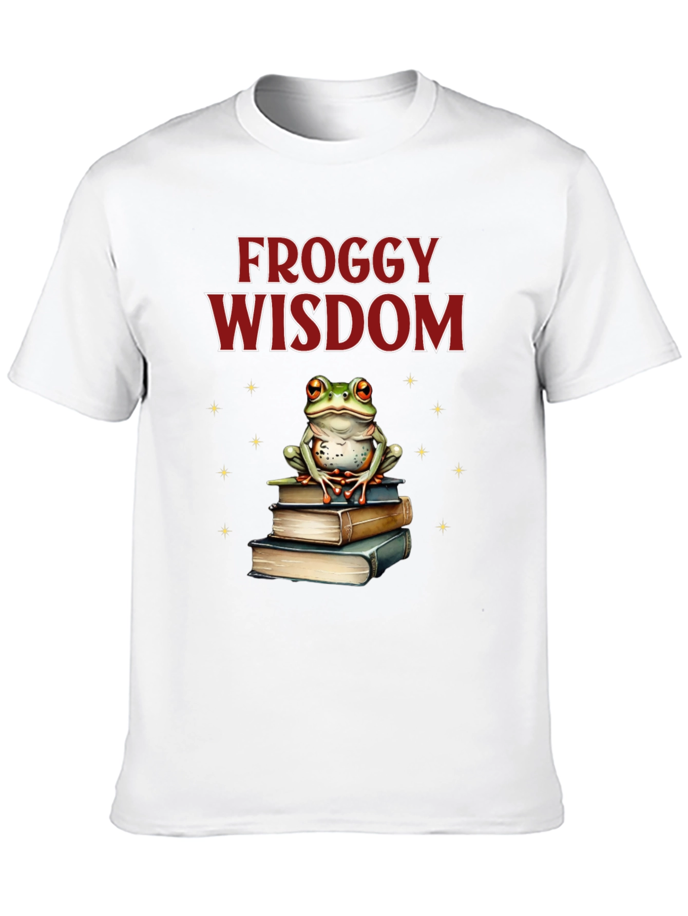 Froggy Wisdom T-Shirt - Book Lover Tee