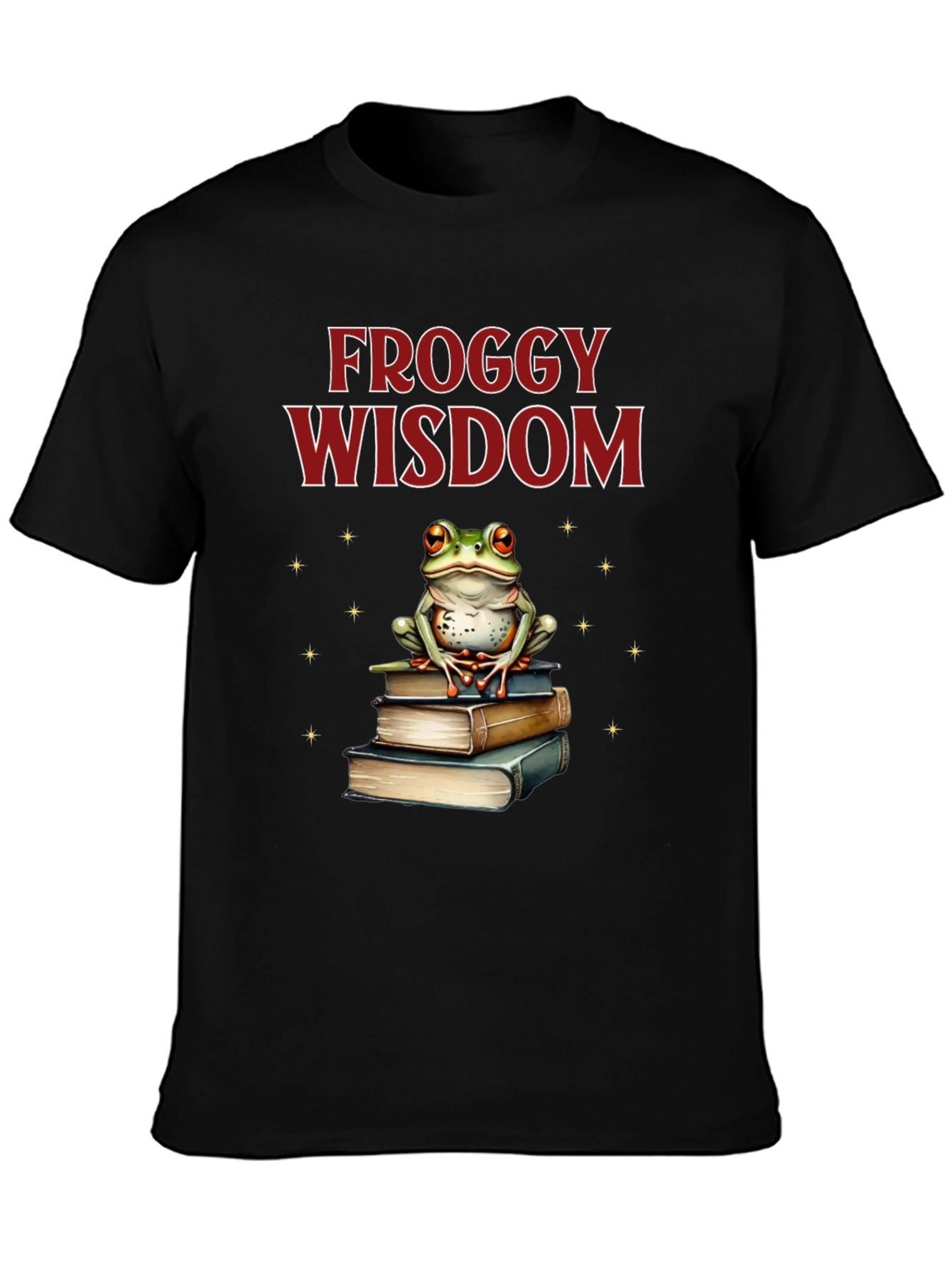Froggy Wisdom T-Shirt - Book Lover Tee