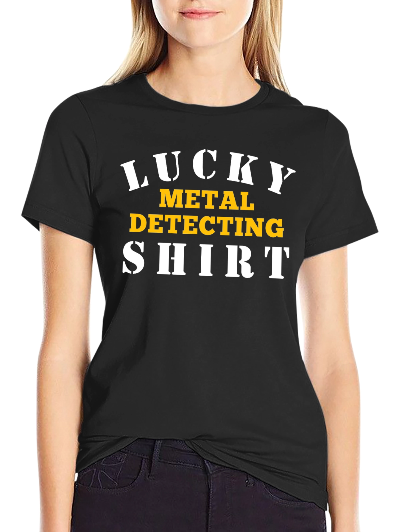 Lucky Metal Detecting T-Shirt - Black