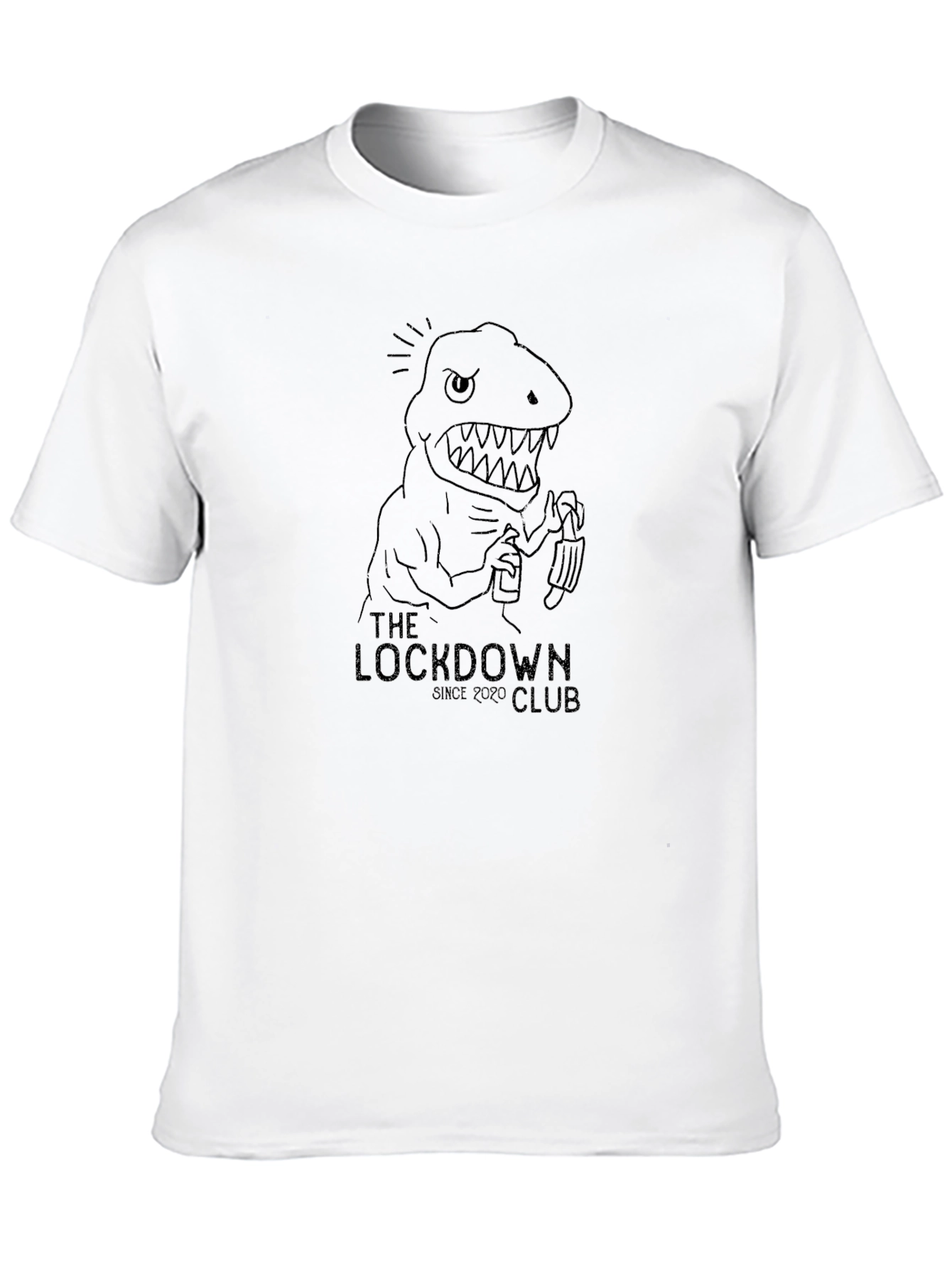 The Lockdown Club Tee - Dinosaur Graphic