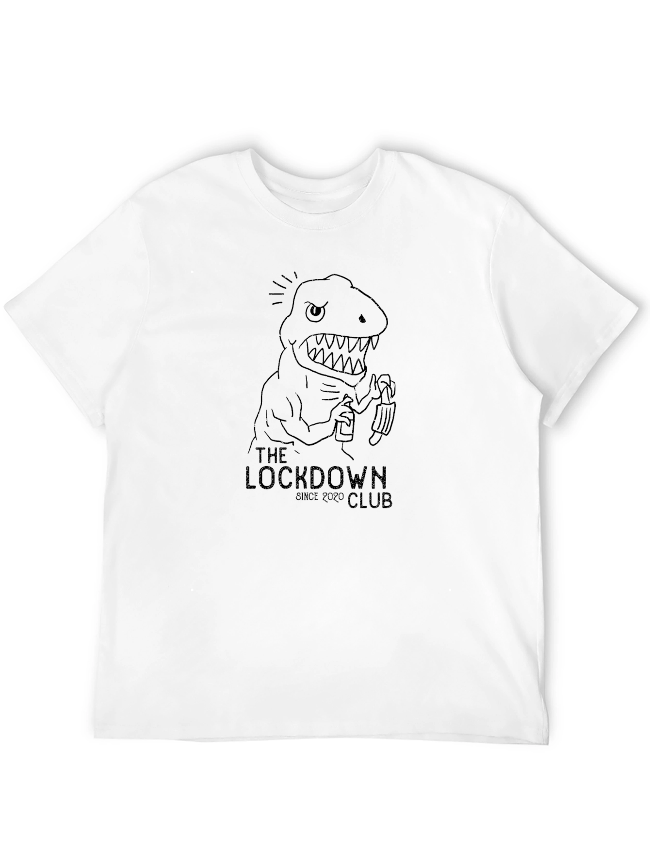 The Lockdown Club Tee - Dinosaur Graphic