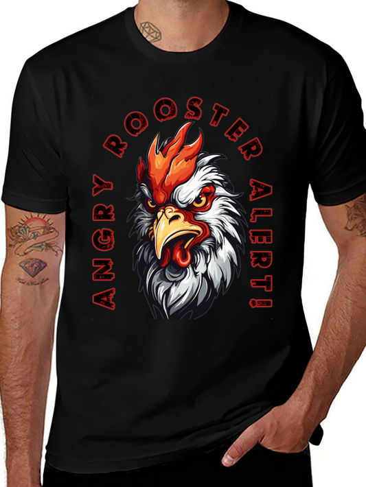 Angry Rooster Alert Graphic Tee