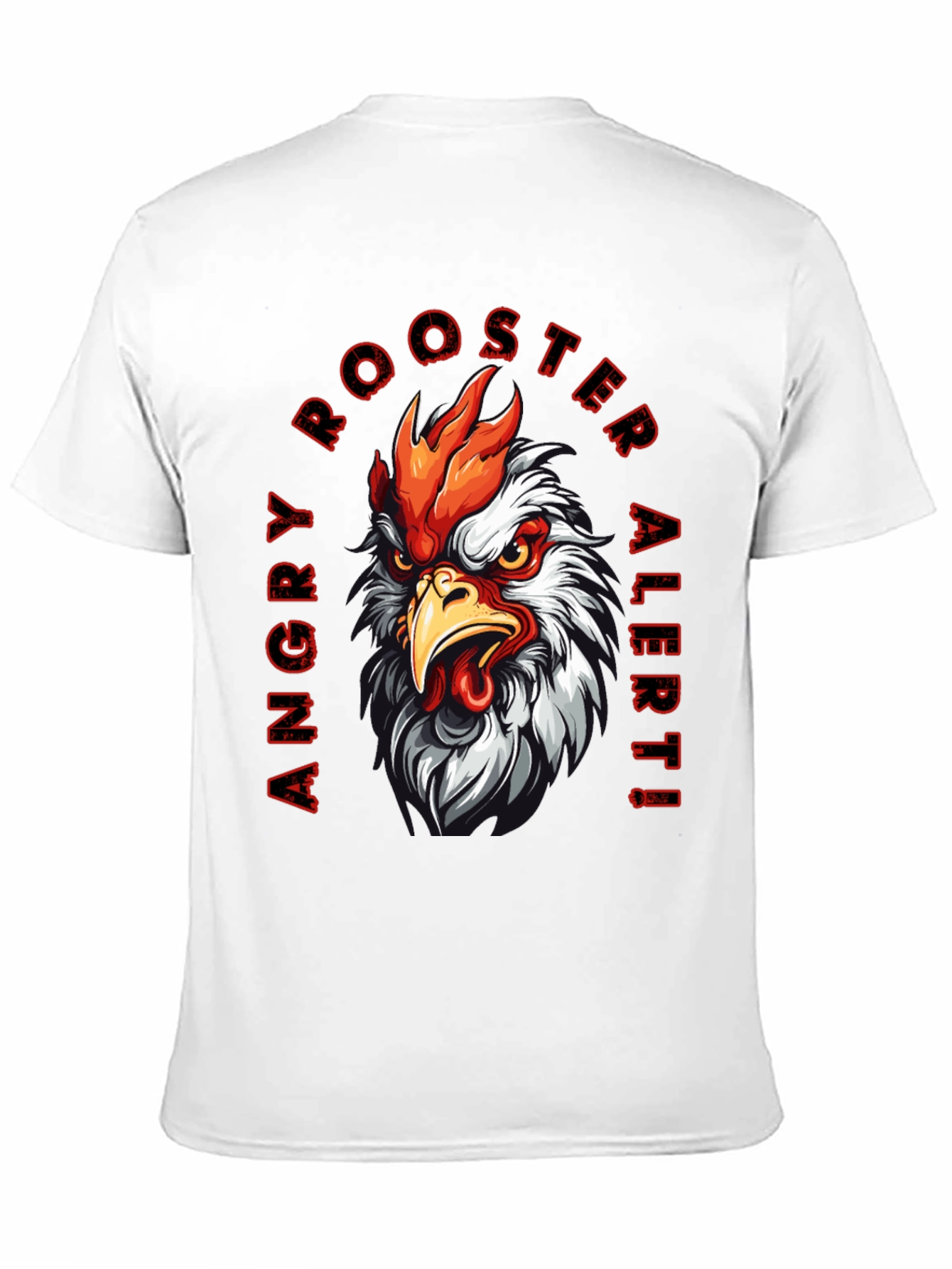 Angry Rooster Alert Graphic Tee