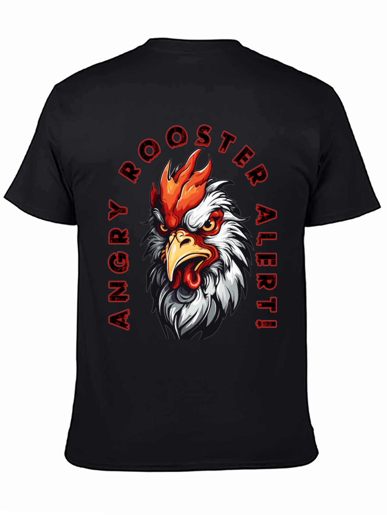 Angry Rooster Alert Graphic Tee