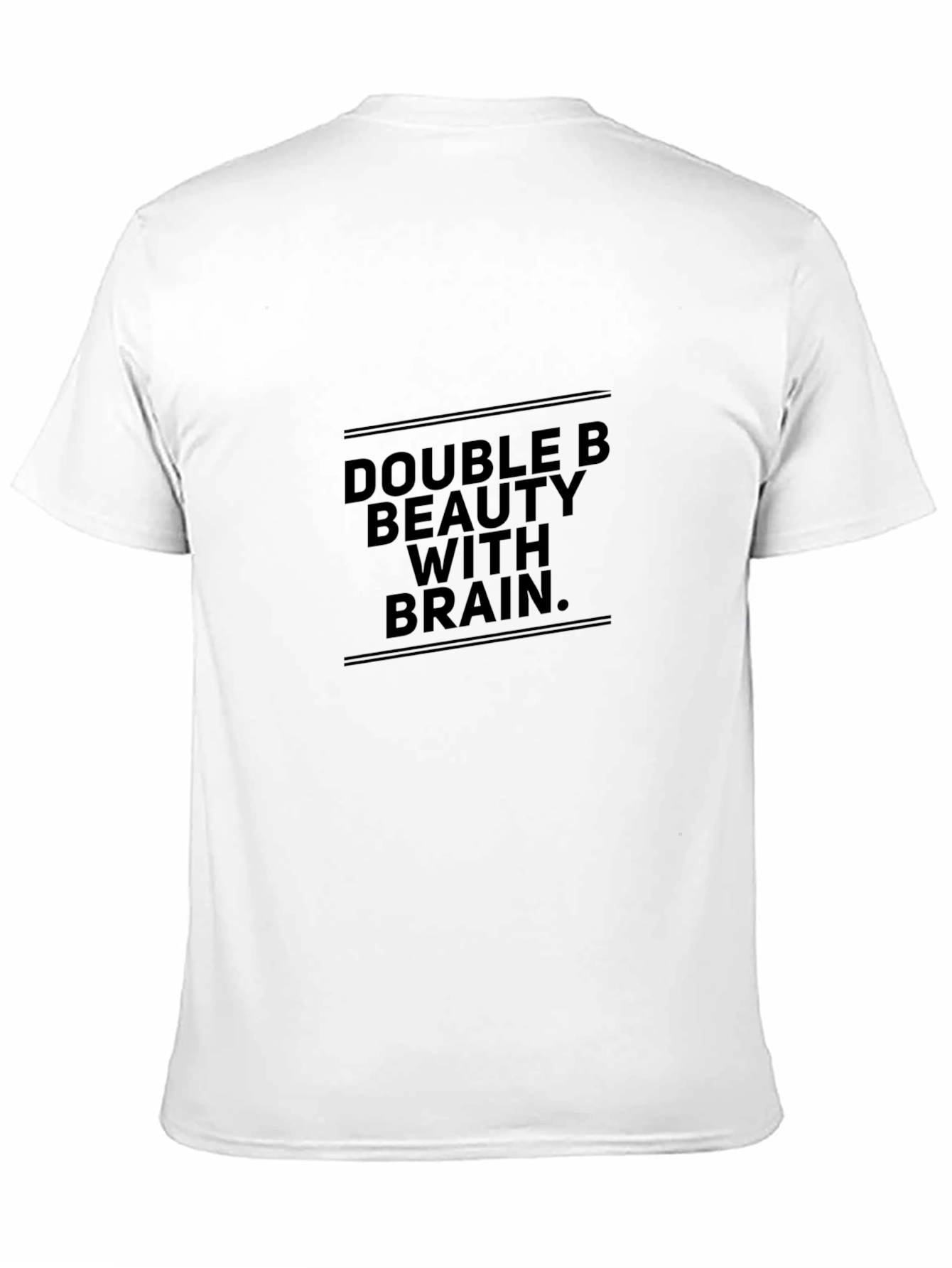 Double B Beauty With Brain Black T-Shirt