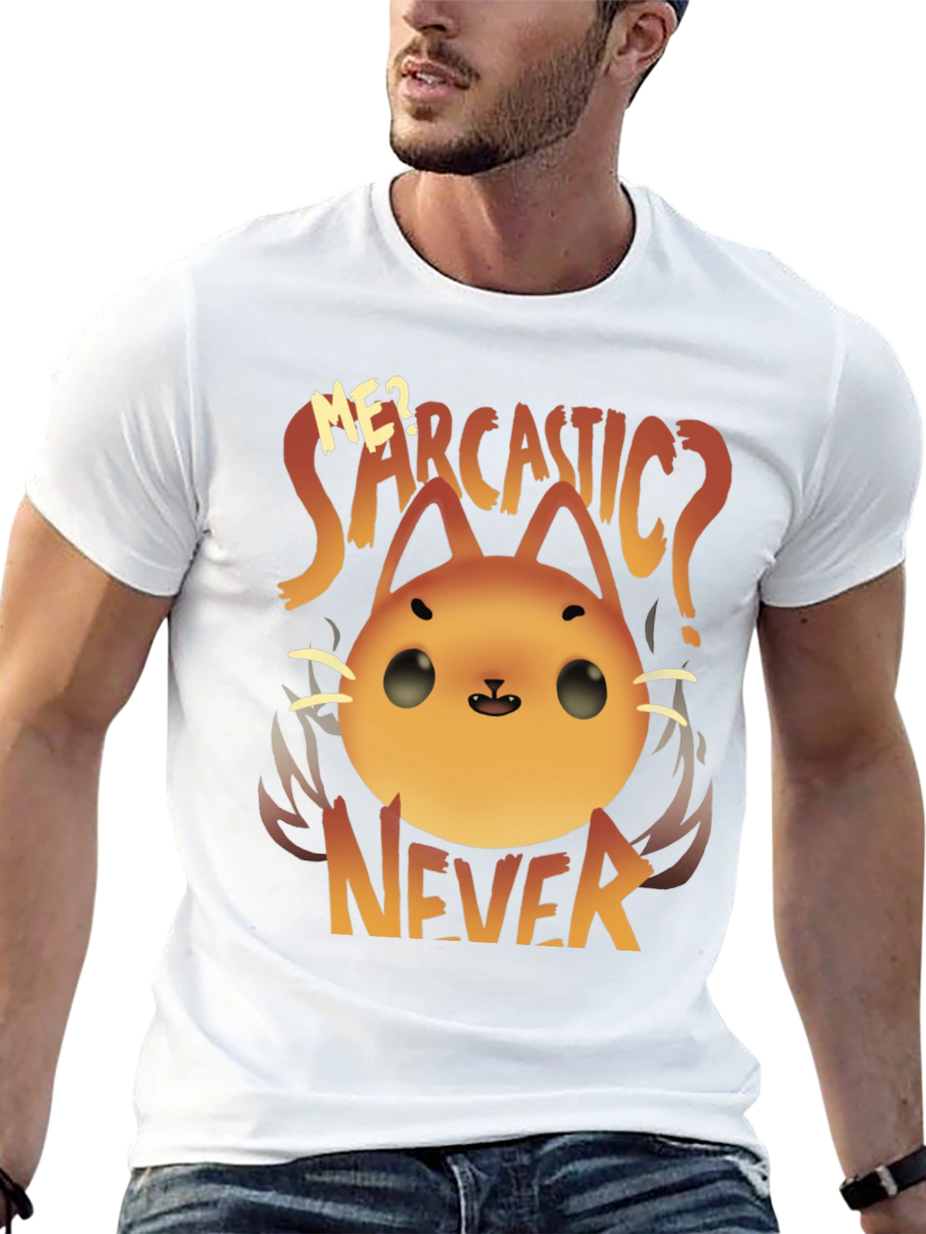 Sarcastic Cat T-Shirt - Funny Graphic Tee